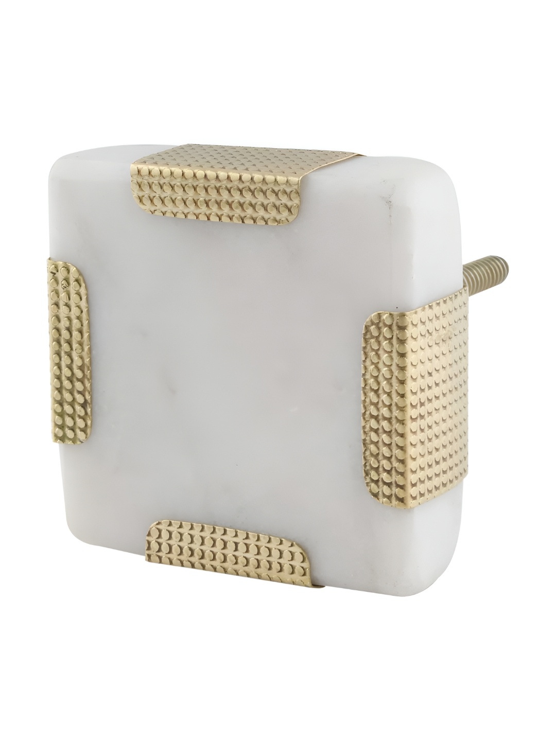 

Indianshelf White & Beige Square Shaped Cabinet Knobs