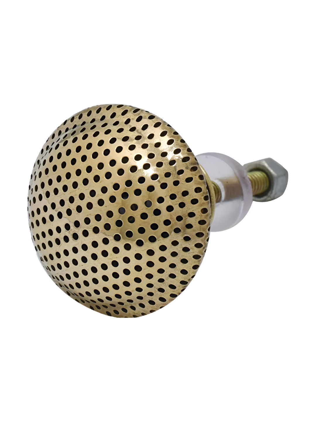 

Indianshelf Gold Toned Round Brass Net Cabinet Knob