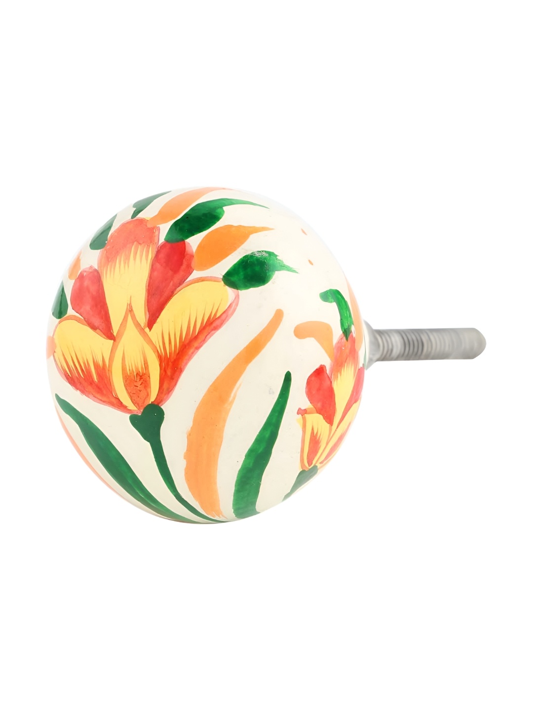 

Indianshelf White & Yellow Designer Wooden Cabinet Knob