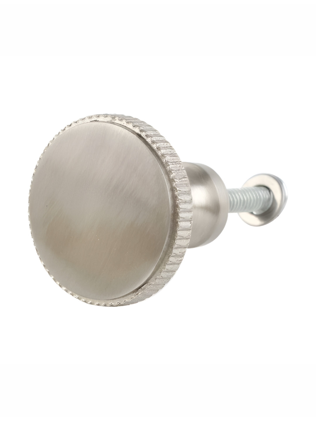 

Indianshelf Satin Nickle Round Cabinet Knob, Silver