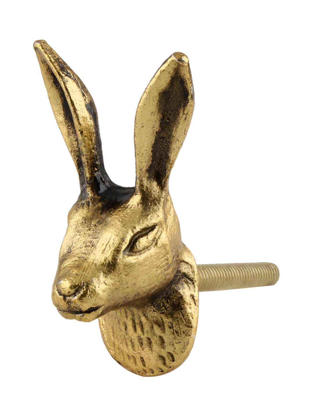 

Indianshelf Gold Toned Rabbit Shaped Cabinet Knobs