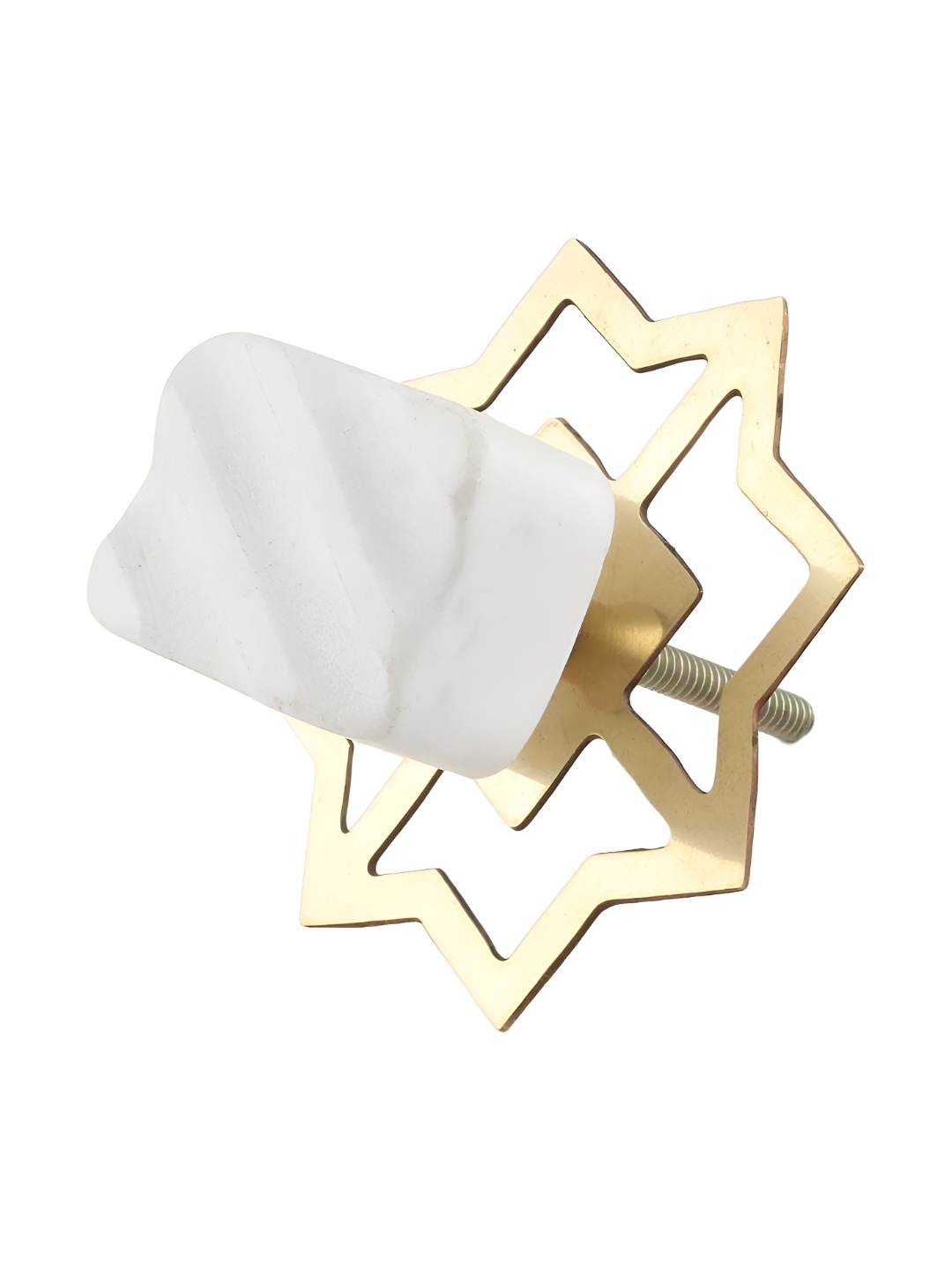 

Indianshelf White Stone Thick & Rust-free Drawer Knob