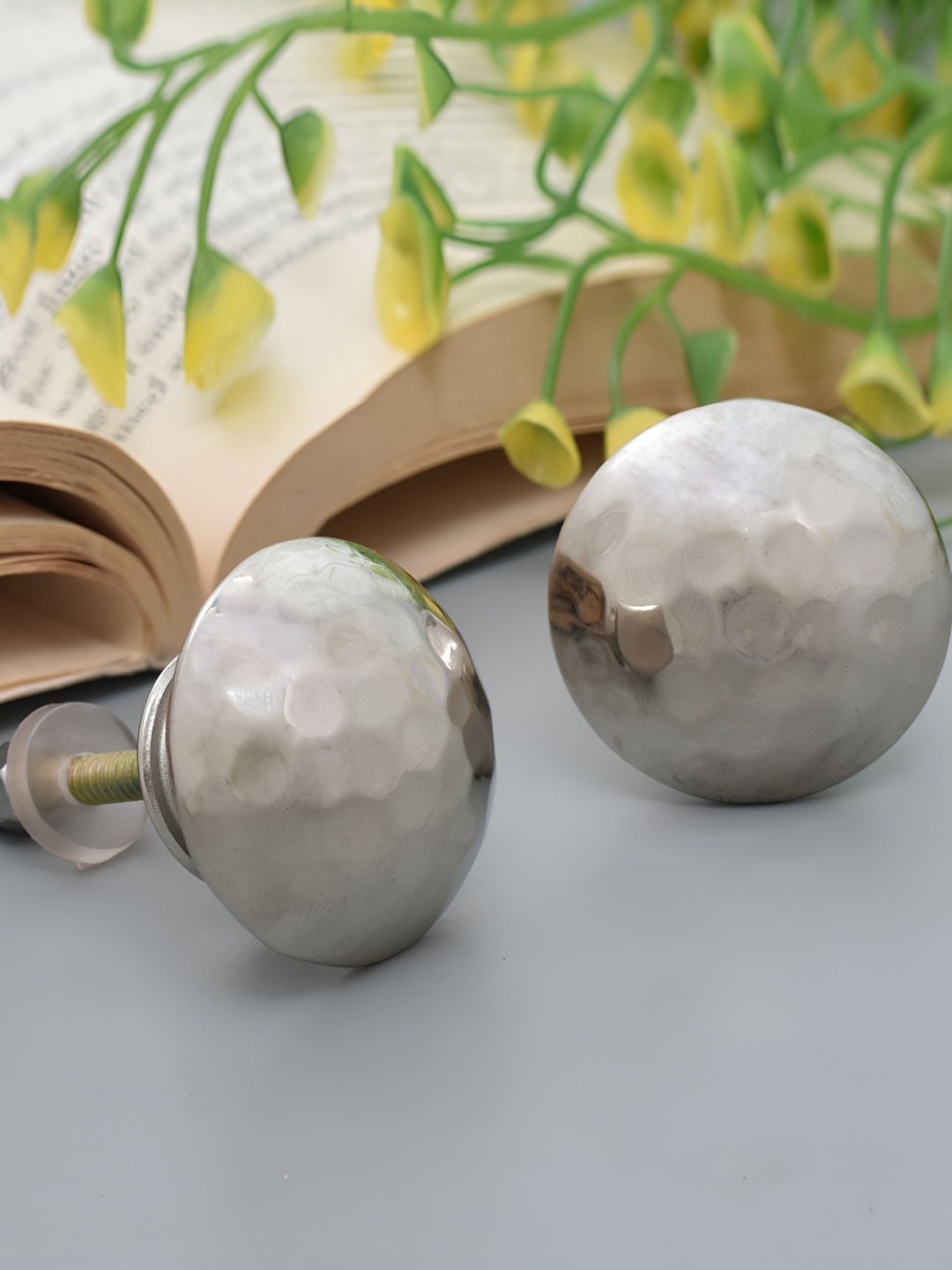 

Indianshelf Brass Thick & Rust-free Cabinet Knob, Silver