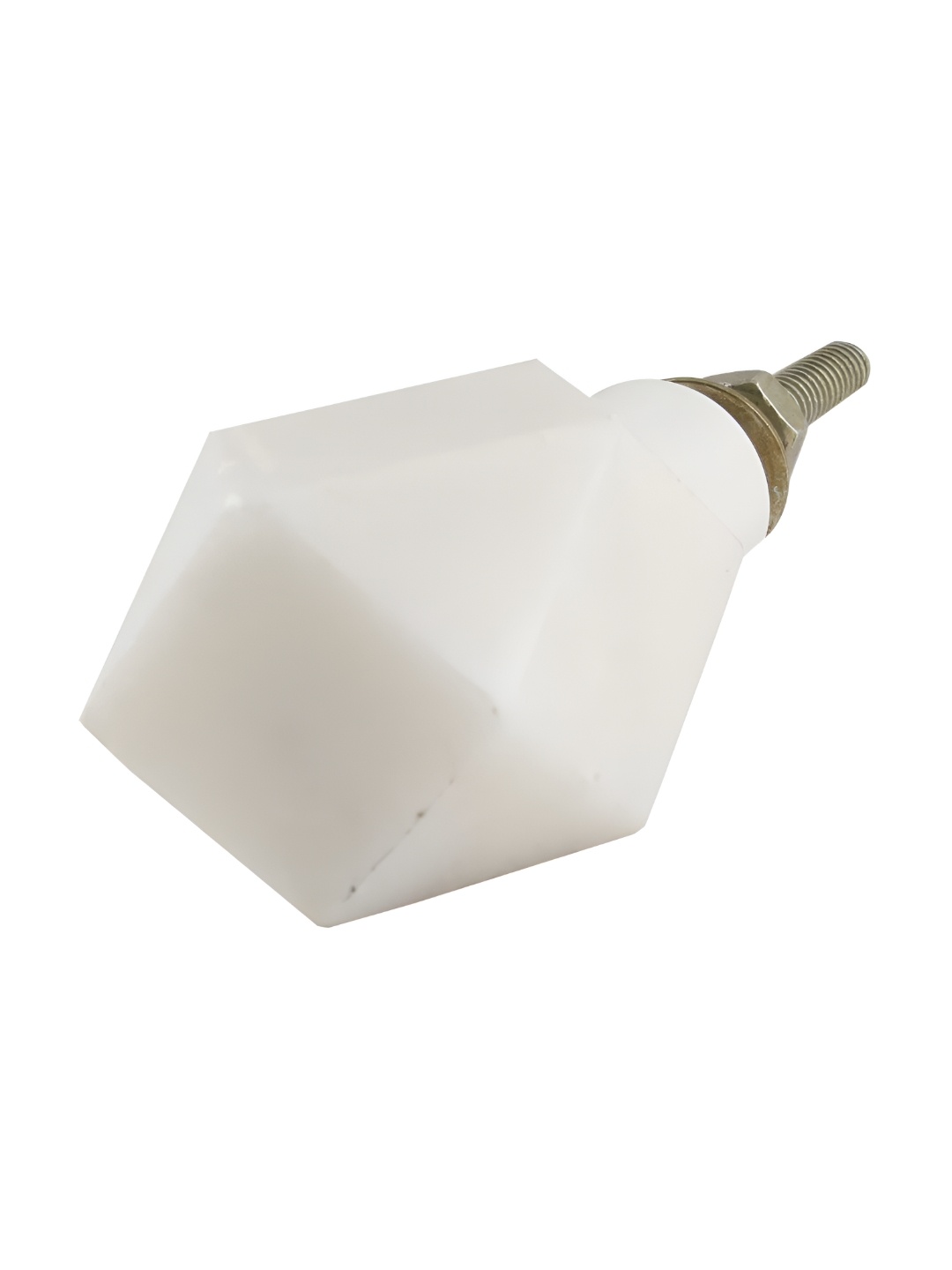 

Indianshelf White Hexagon Stone Cabinet Knob