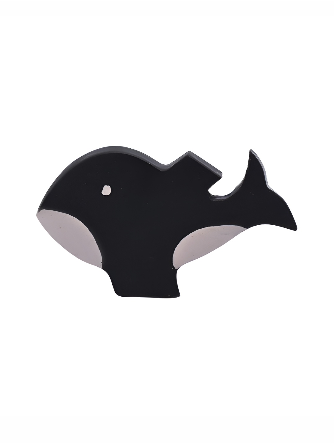 

Indianshelf Black Wooden Fish Dresser Knob