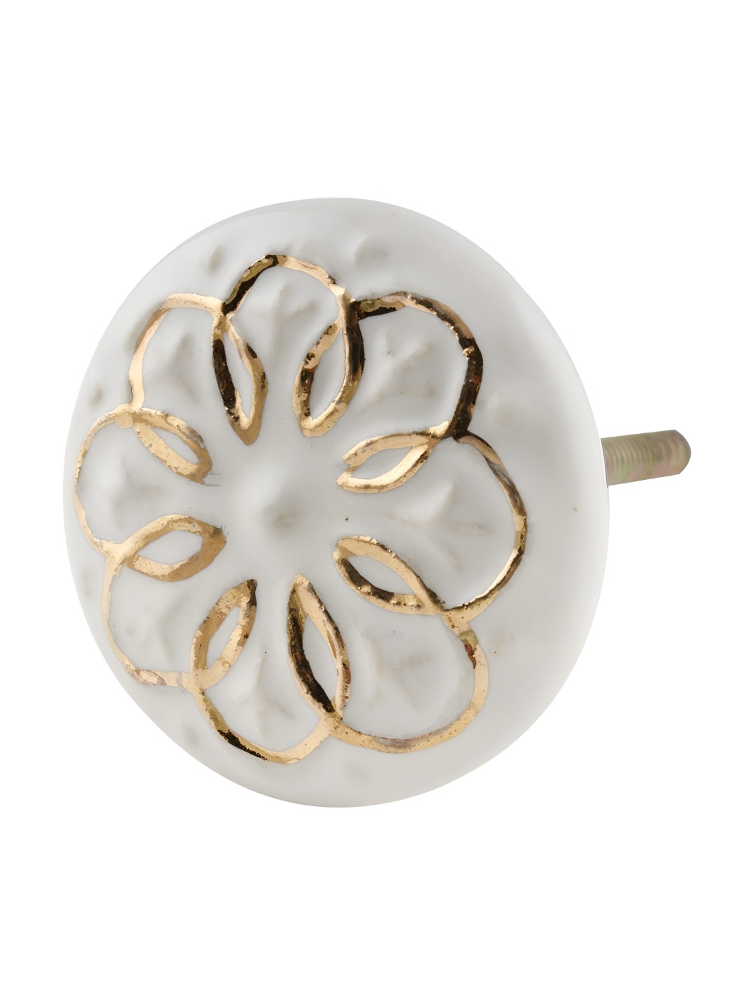 

Indianshelf Cream Coloured Floral Ceramic Knobs