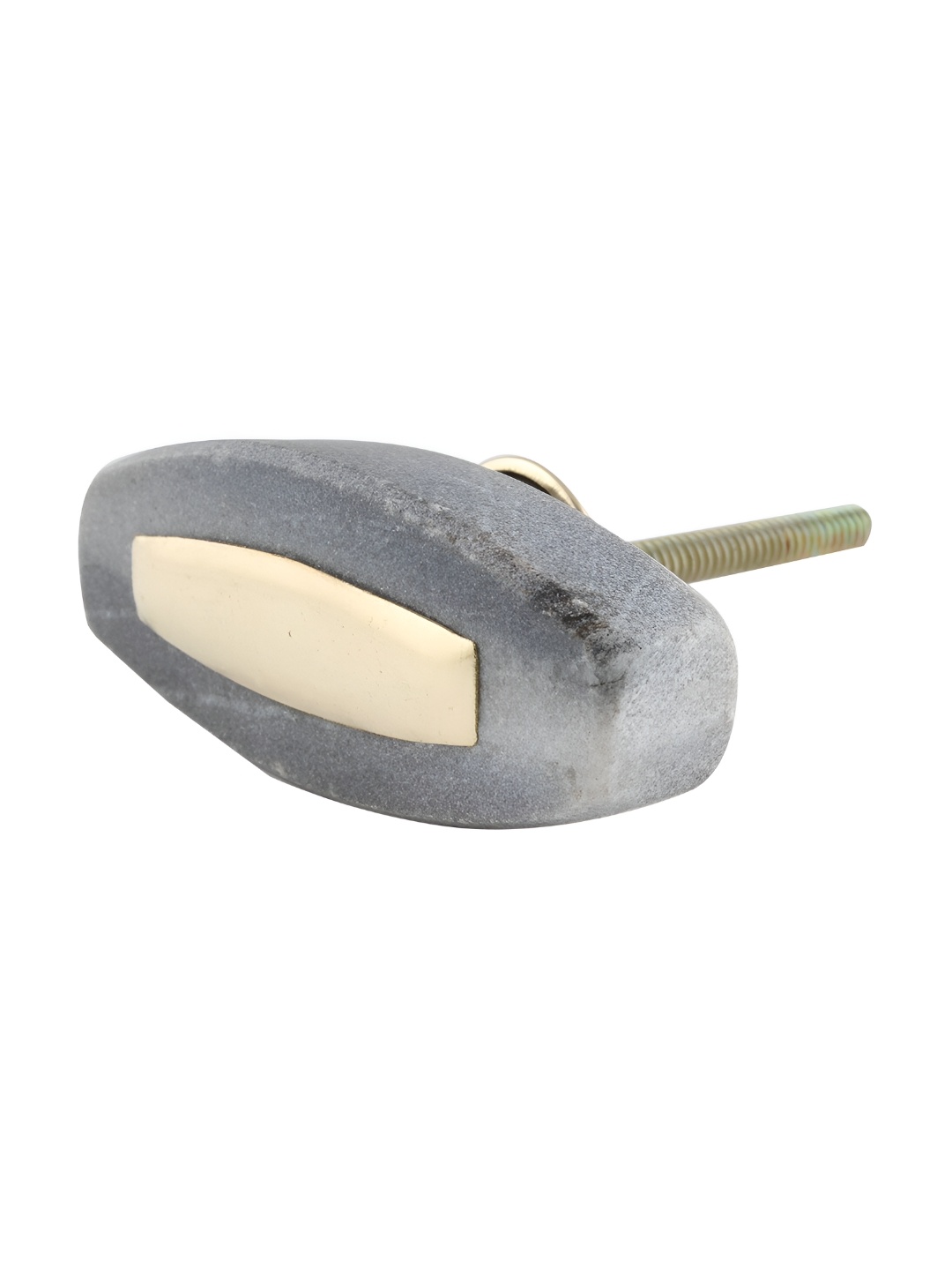 

Indianshelf Grey & Beige Wooden Marble with Brass Plated Knob
