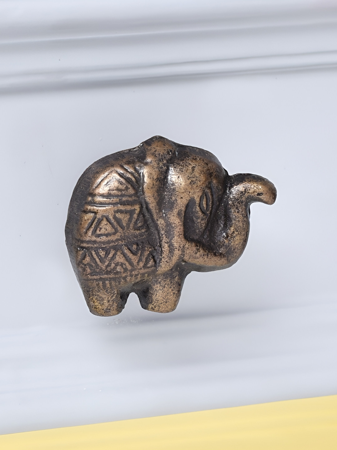 

Indianshelf Elephant Shaped Metal Thick & Rust-free Drawer Knob, Metallic