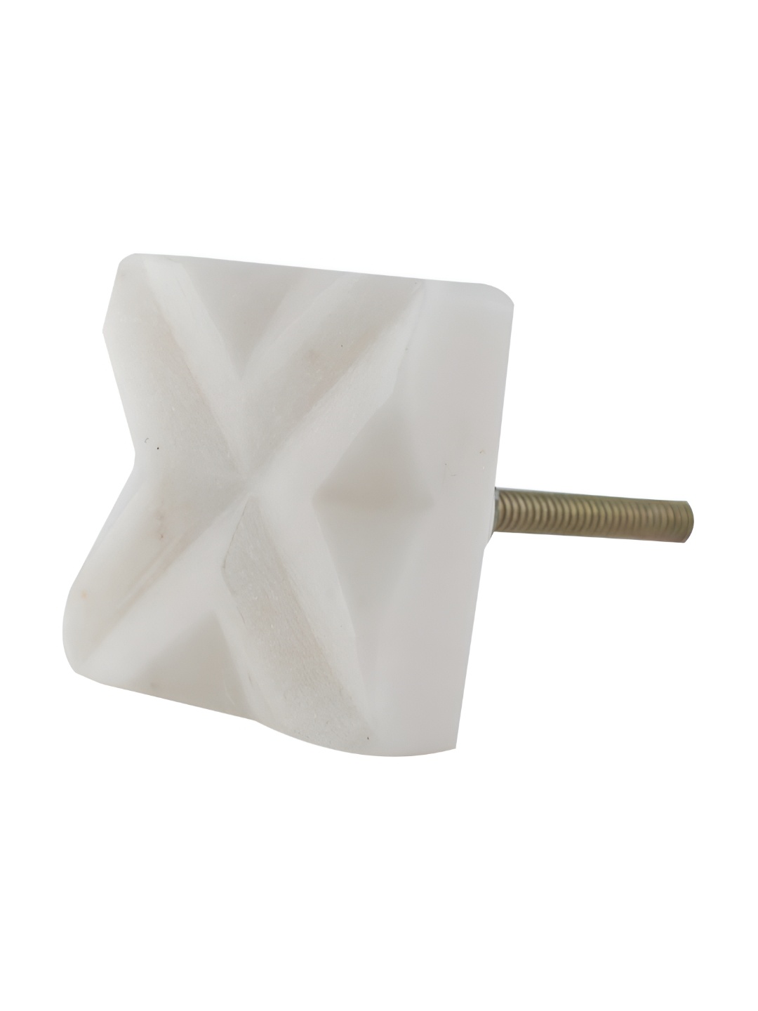 

Indianshelf White Square Cross Cabinet Knobs