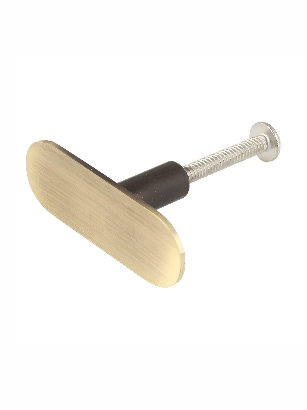 

Indianshelf Metallic -Toned Antique Stainless Steel Thin Oval Dresser Knob