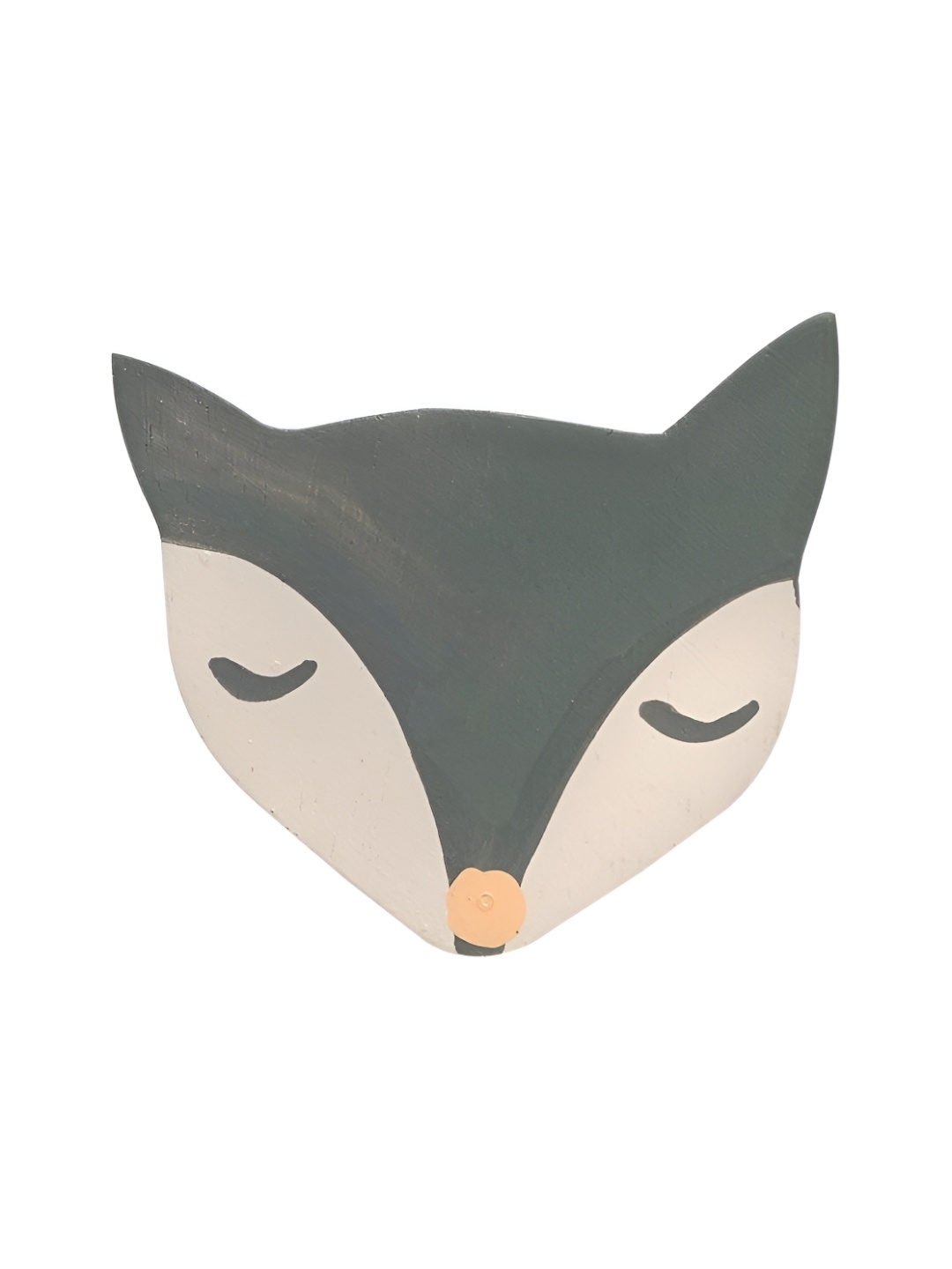 

Indianshelf Grey & Peach Coloured Fox Shaped Wooden Cabinet Knobs