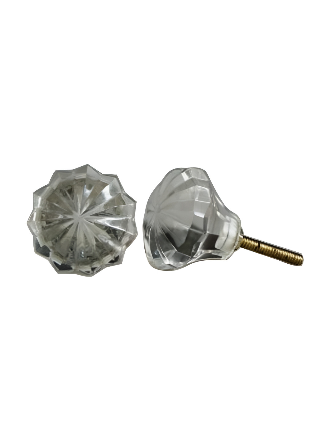 

Indianshelf Transparent Umbrella Patterned Iron Knob