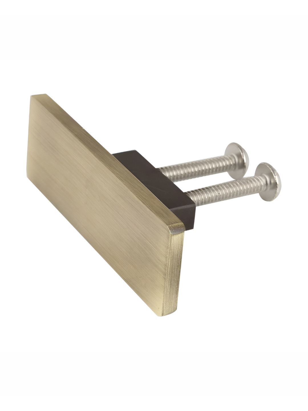 

Indianshelf Antique Rectangle Stainless Steel Big Cabinet Knob, Metallic