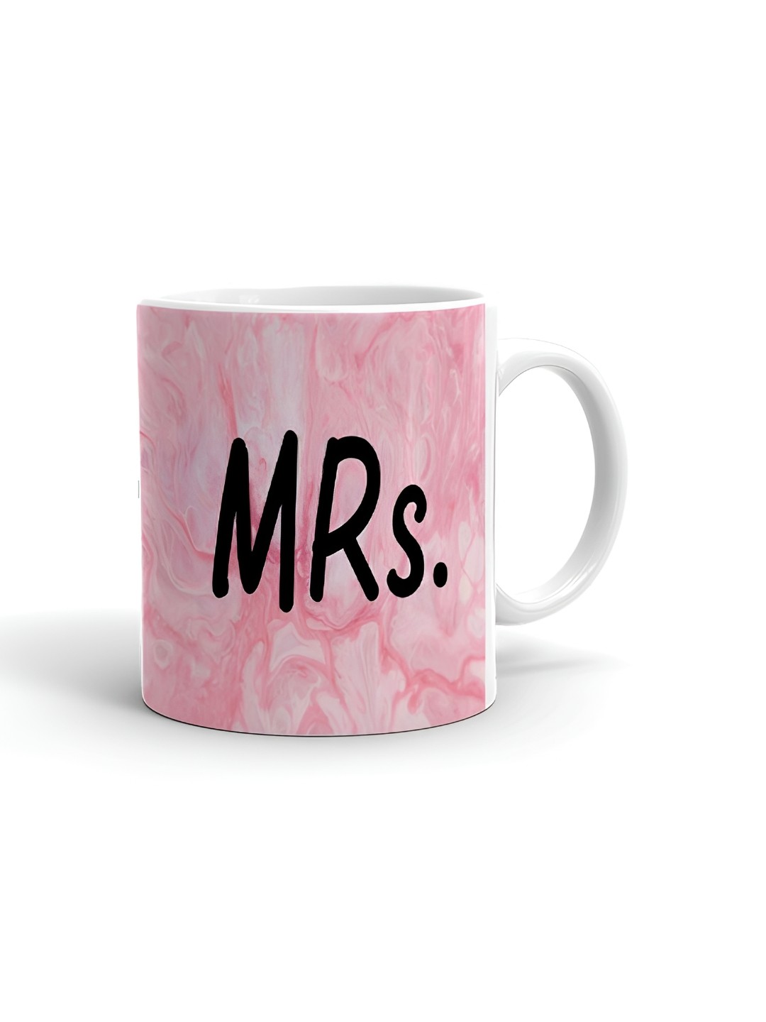 

Khakee White & Pink Text or Slogans Printed Glossy Microwave Safe Mugs 325 ml