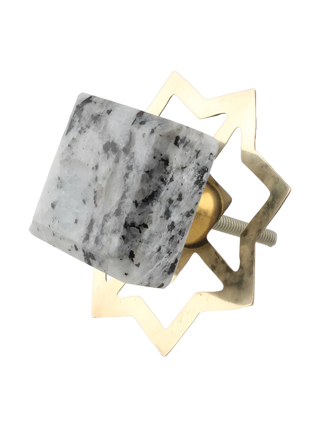 

Indianshelf Black & Grey Square Shaped Cabinet Knob