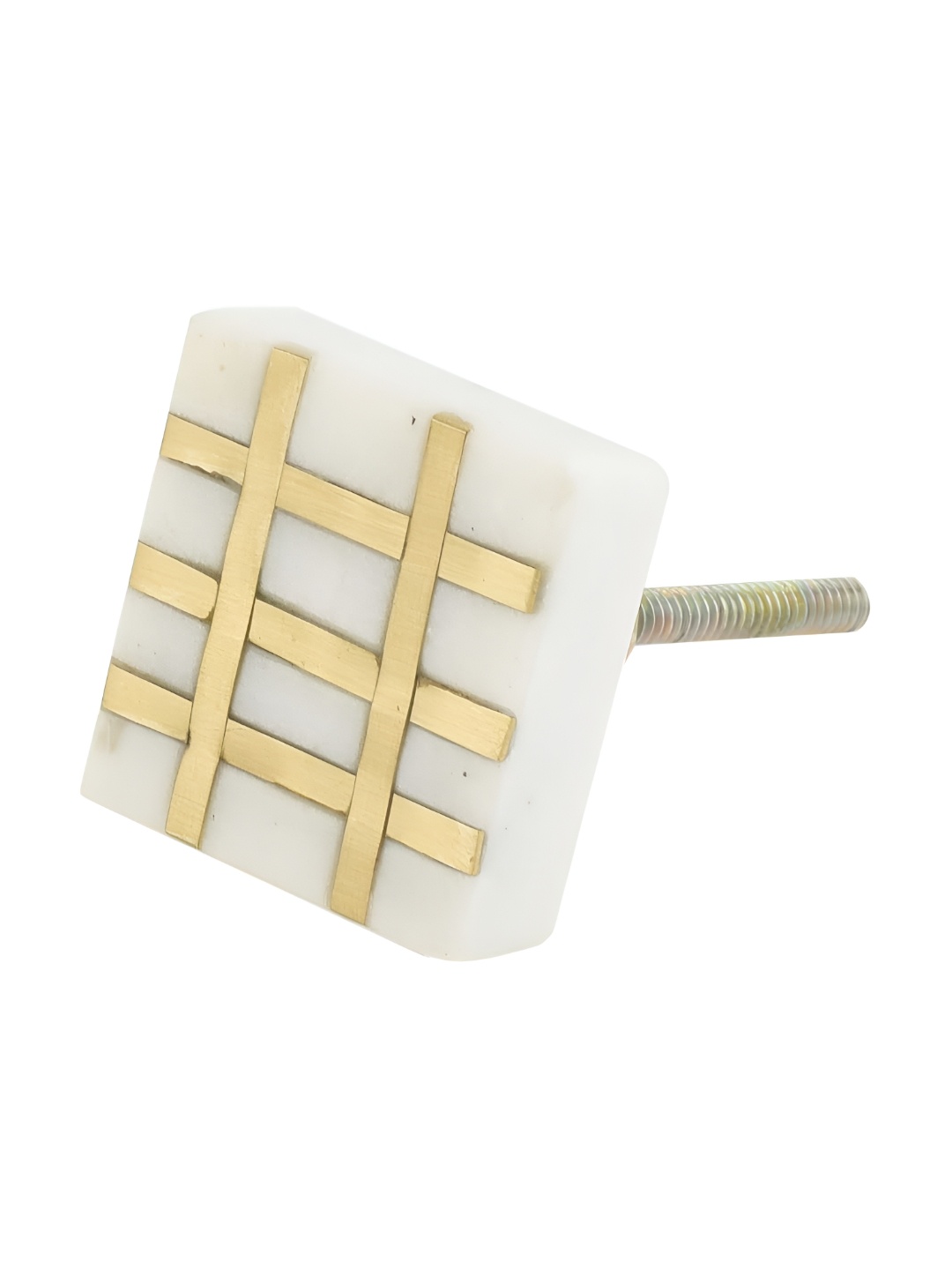 

Indianshelf White & Beige Square Shaped Dresser Knobs
