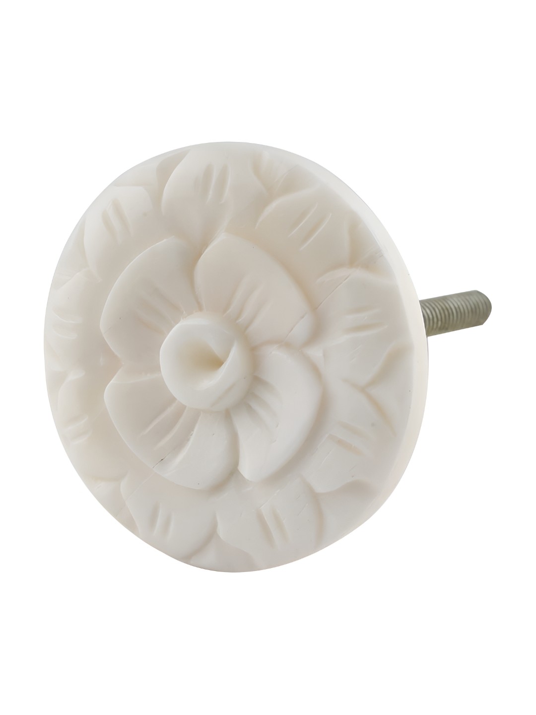 

Indianshelf Cream Flower Shaped Cabinet Knob