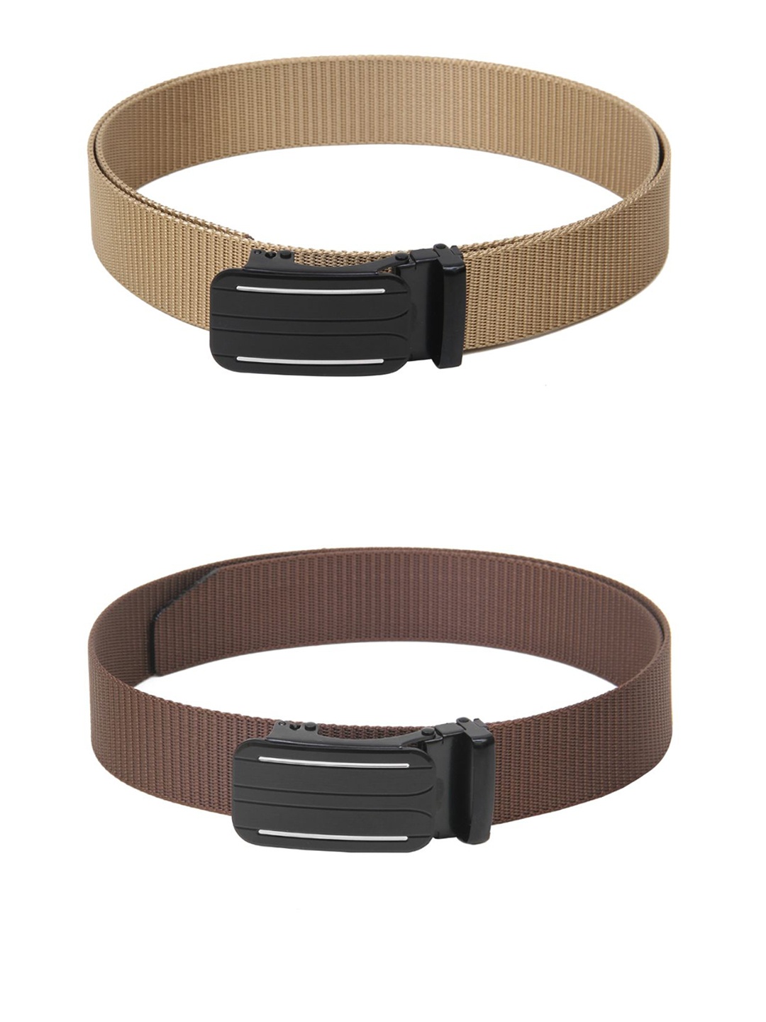 

Calvadoss Girls Pack Of 2 Textured Belts, Beige