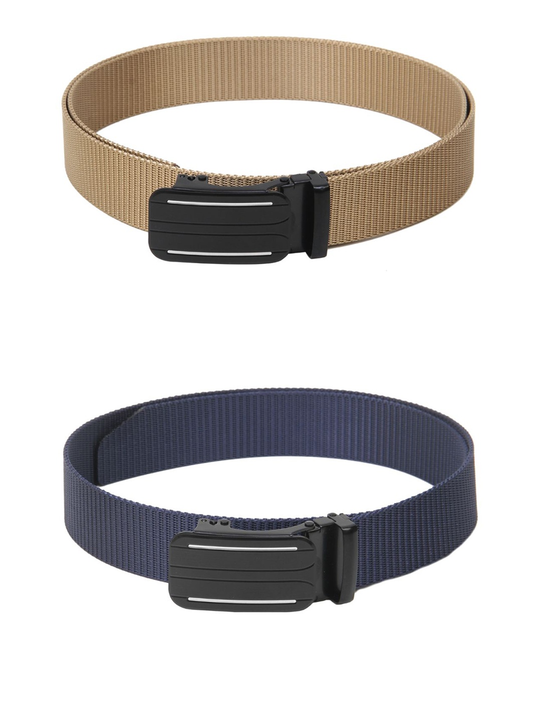 

Calvadoss Girls Set Of 2 Textured Canvas Belt, Beige