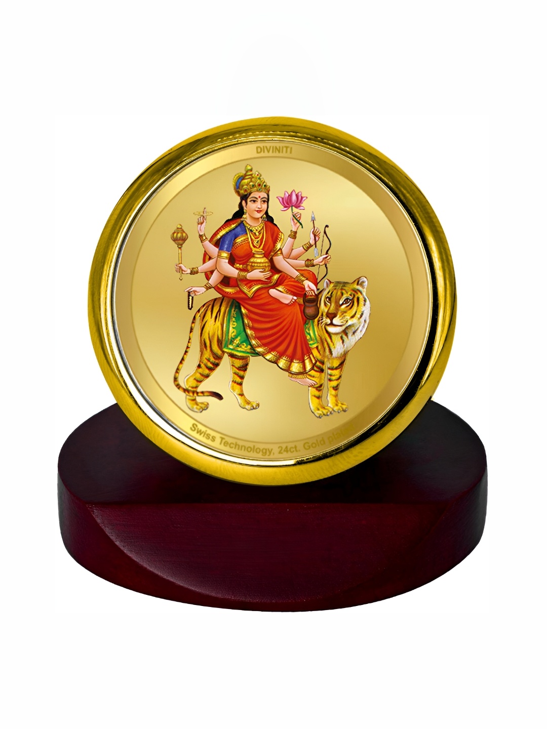 

DIVINITI Gold-Toned and Red Religious Idol Showpiece