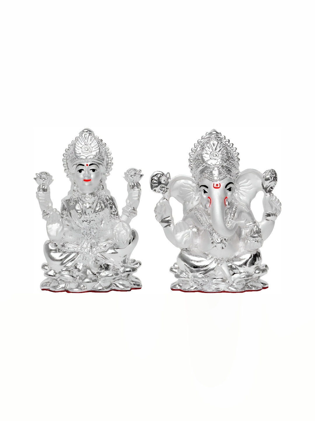

DIVINITI Silver-Toned 2 Pieces Religious Figurine Showpieces