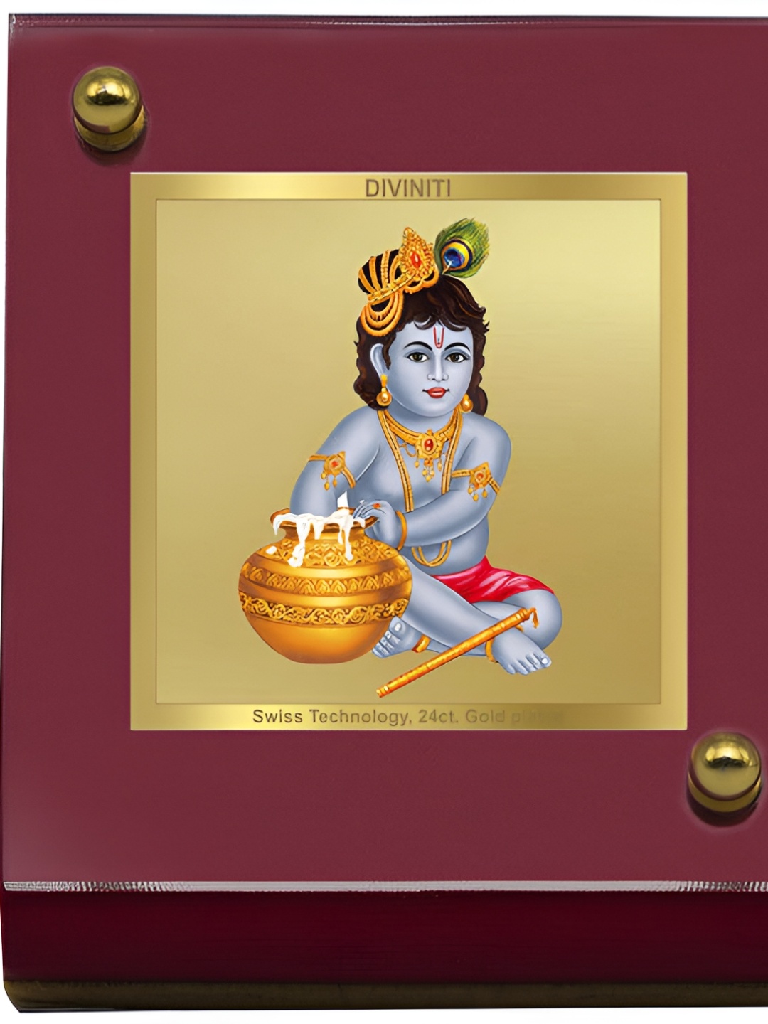 

DIVINITI Blue and GoldToned Religious Idol Showpiece