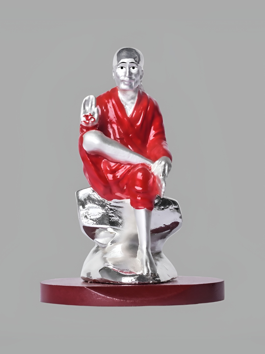 

DIVINITI Grey and Red Religious Idol Showpiece