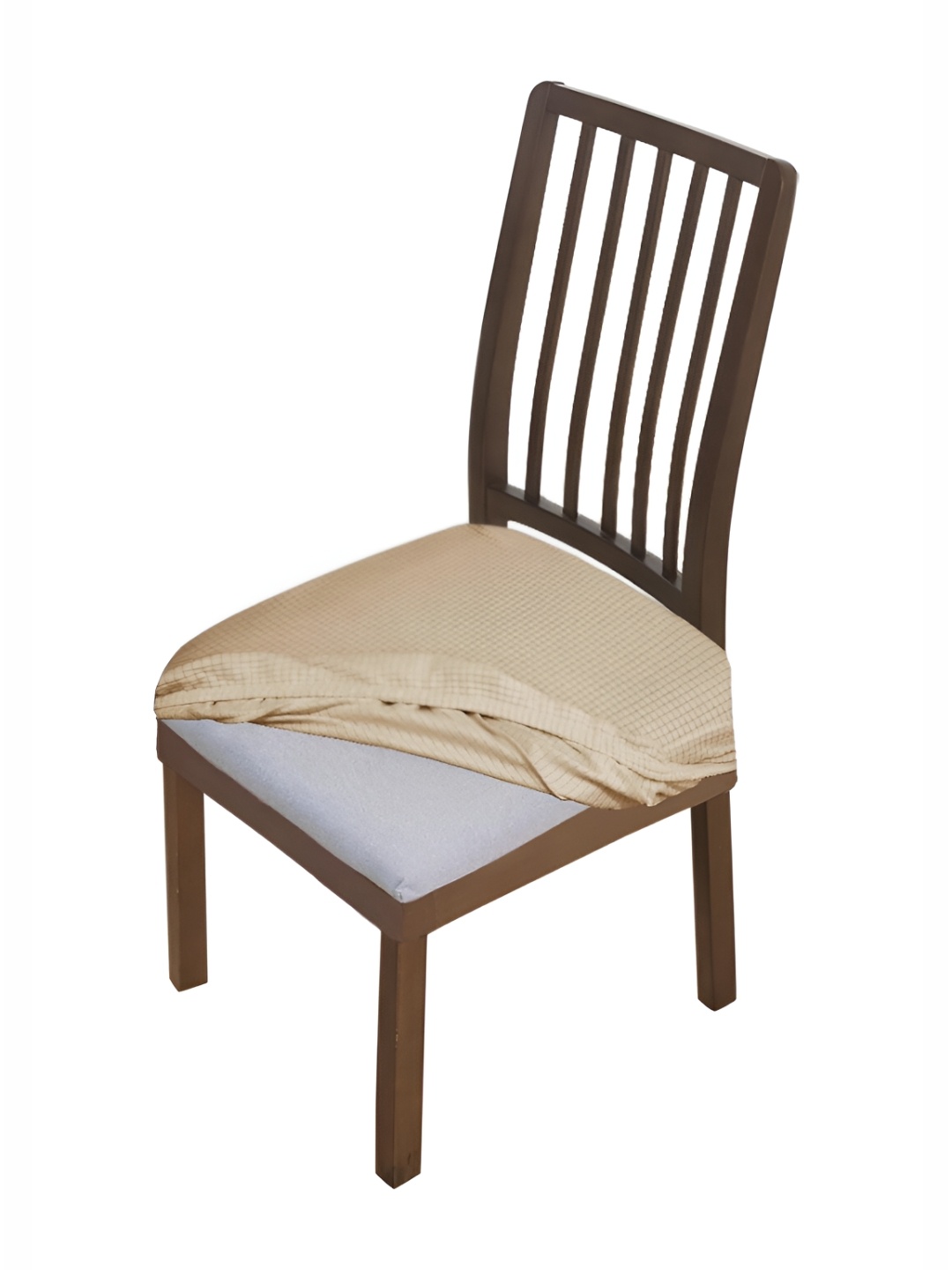 

HOKIPO Beige Jacquard Chair Seat Cover