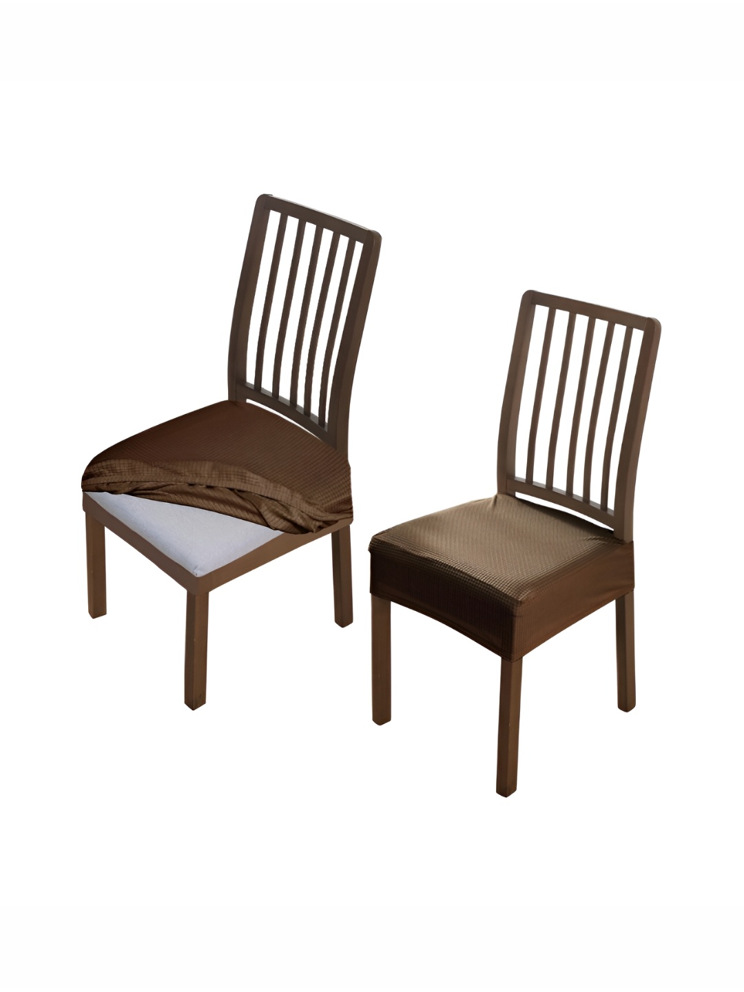 

HOKIPO Brown 2 Pieces Jacquard Stretchable Chair Covers