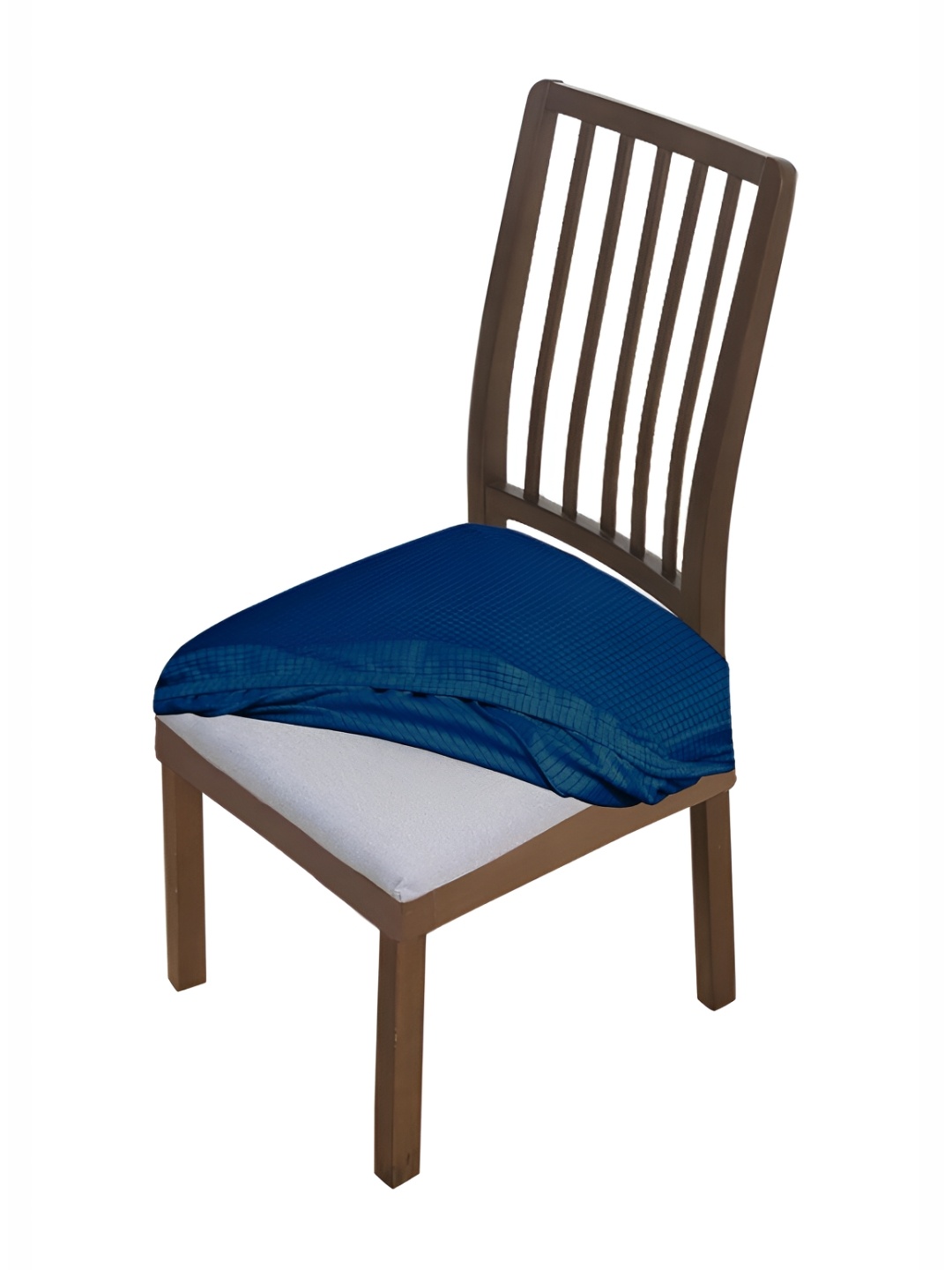 

HOKIPO Blue Jacquard Stretchable Chair Seat Cover