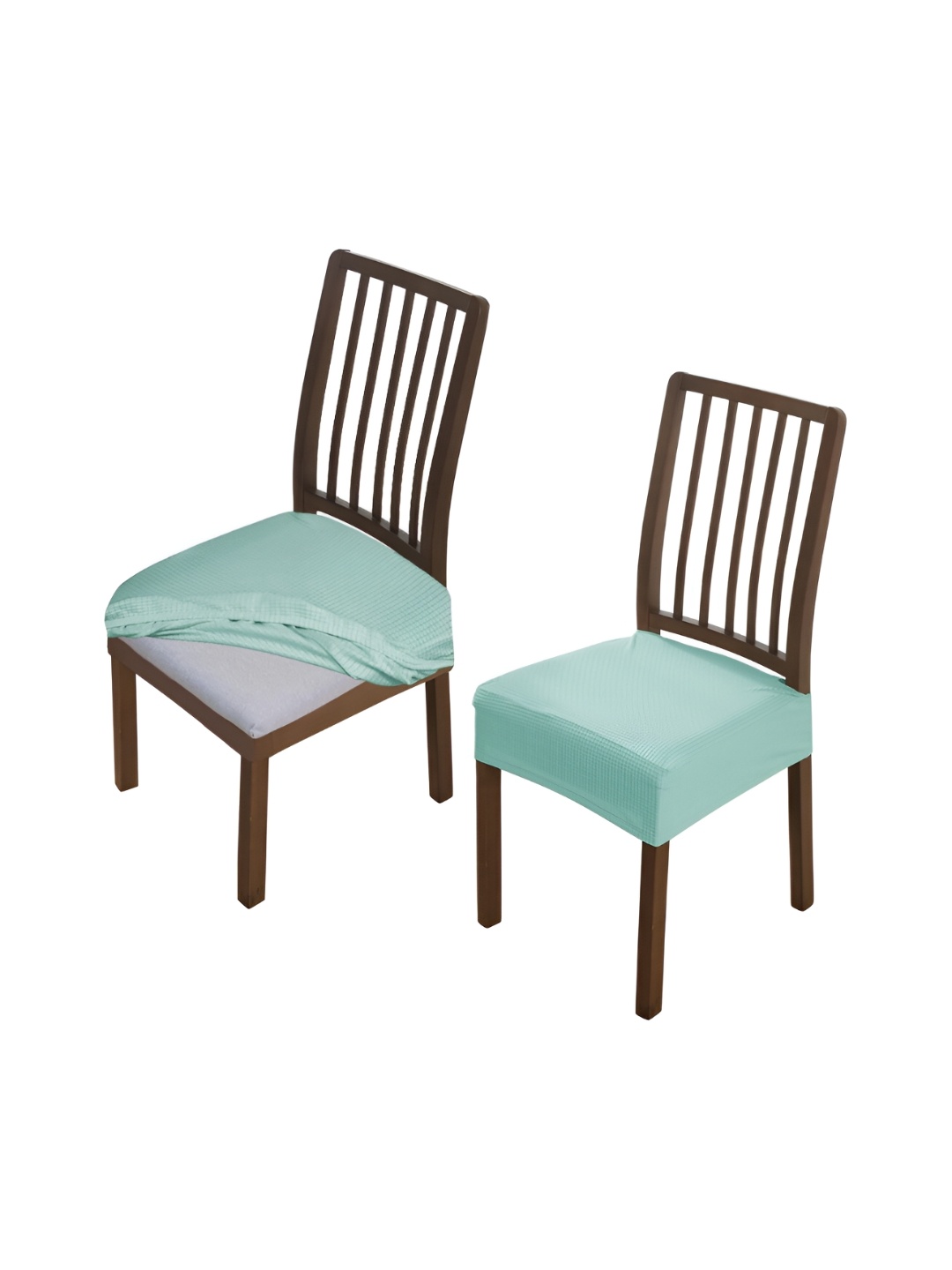 

HOKIPO 2 Pieces Light Green Comfortable Chair Covers