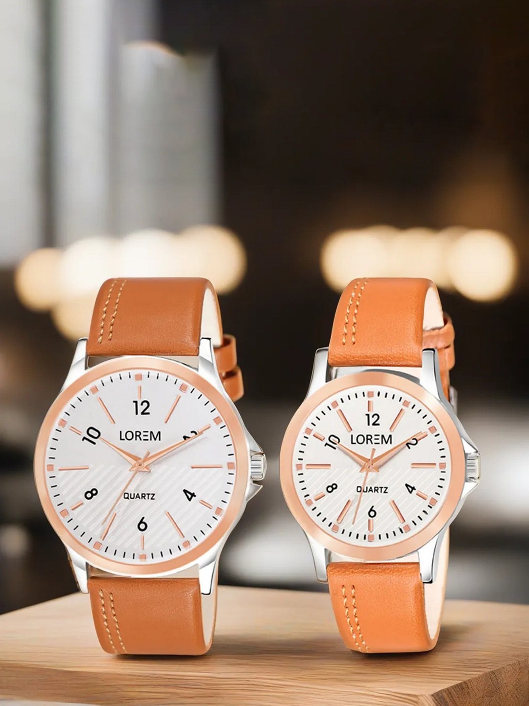 

LOREM Unisex Dial & Straps Analogue Watch LR94-LR341-A, White
