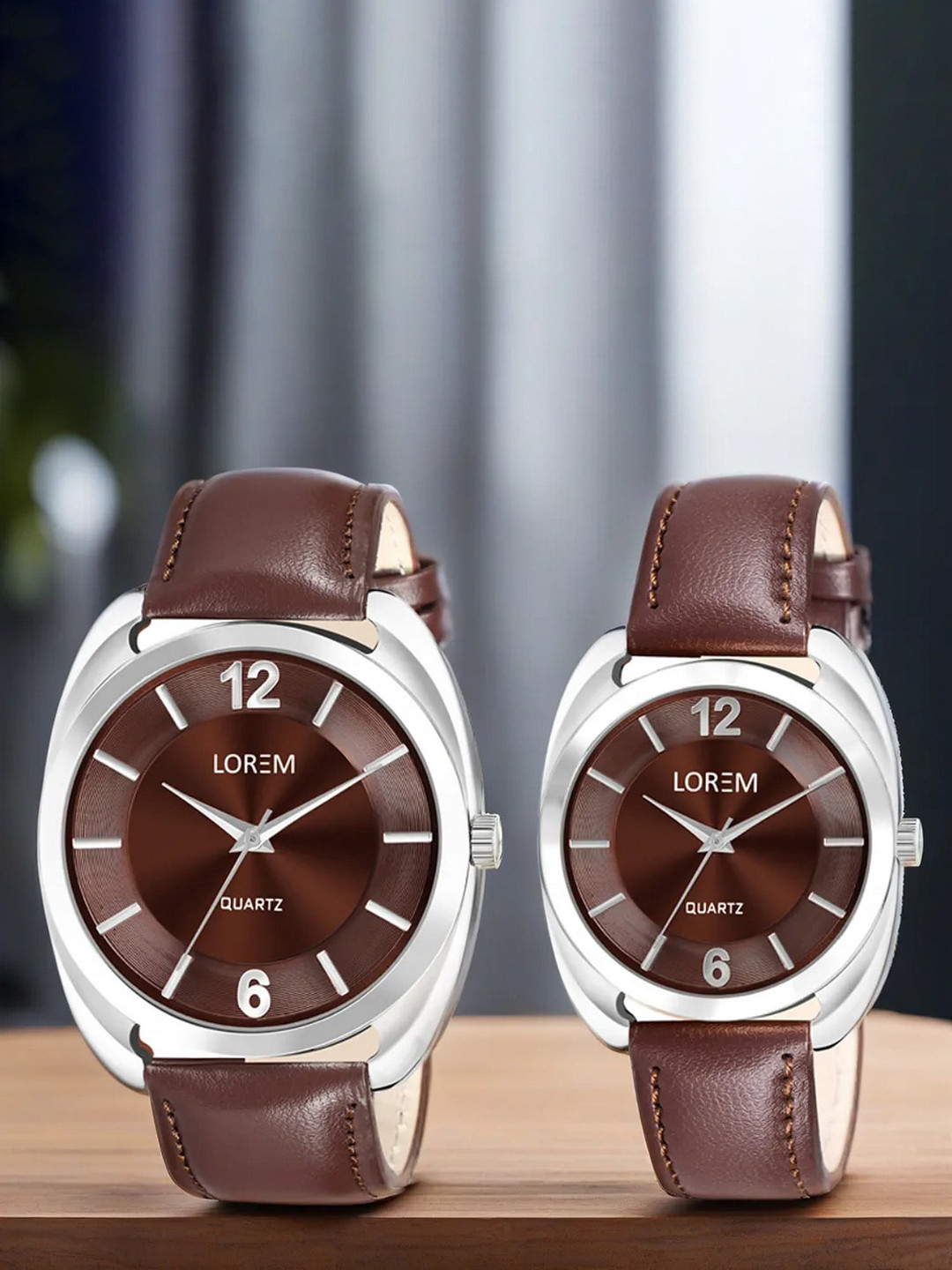 

LOREM Unisex Dial & Straps Analogue Watch LR79-LR326-A, Brown
