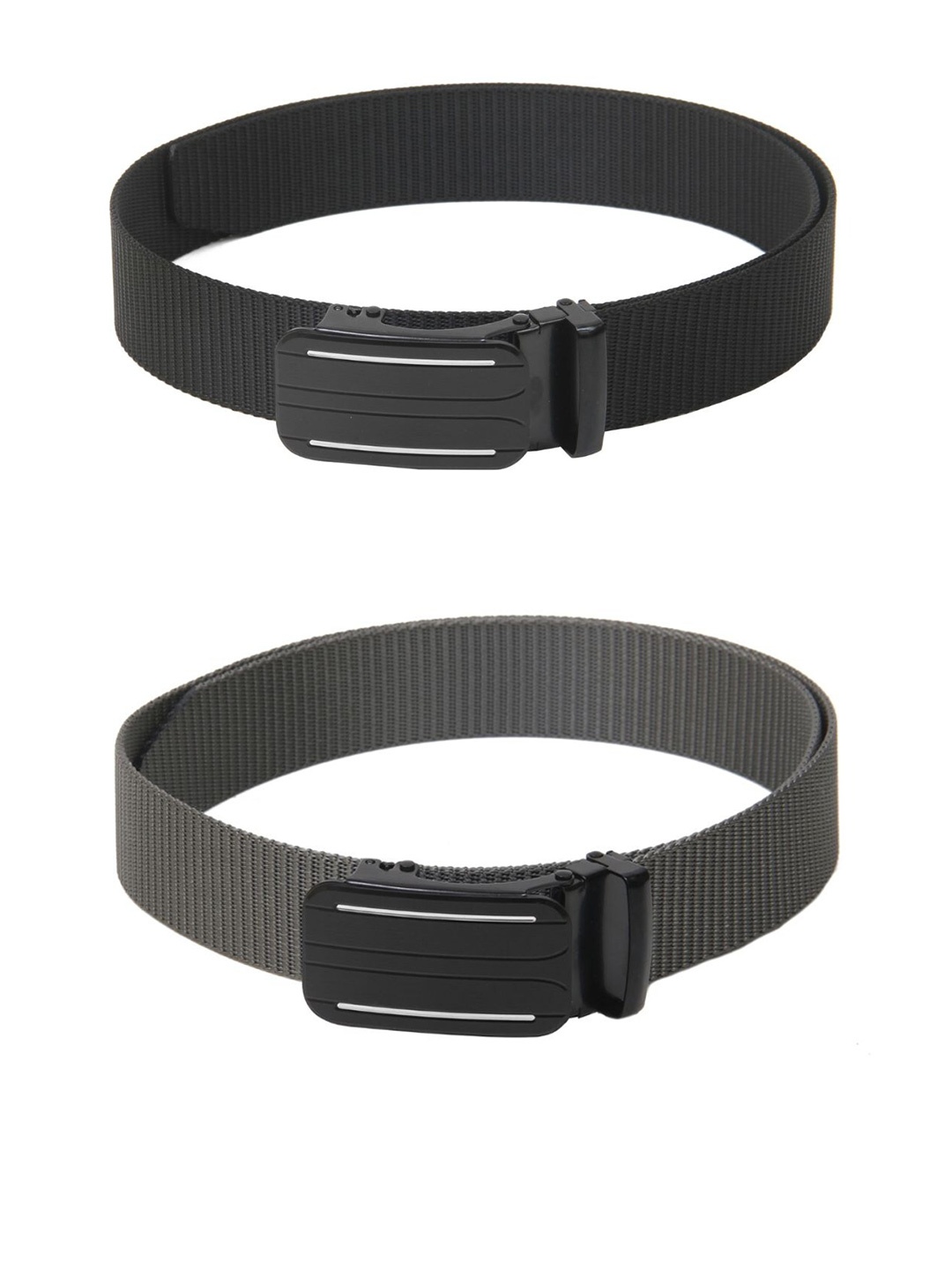 

Calvadoss Boys Set of 2 Textured Belt, Black