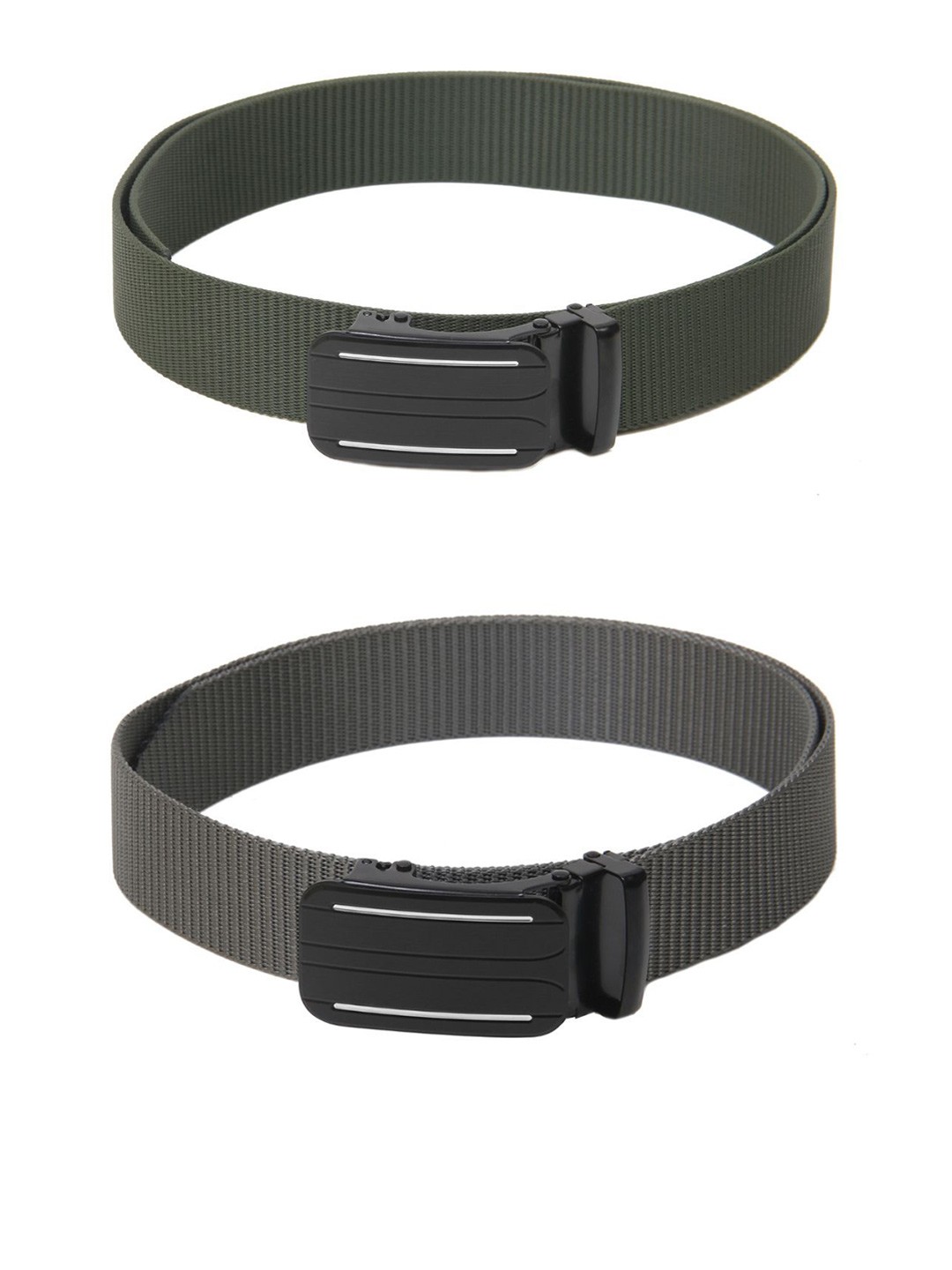 

Calvadoss Boys Set Of 2 Textured Belt, Green