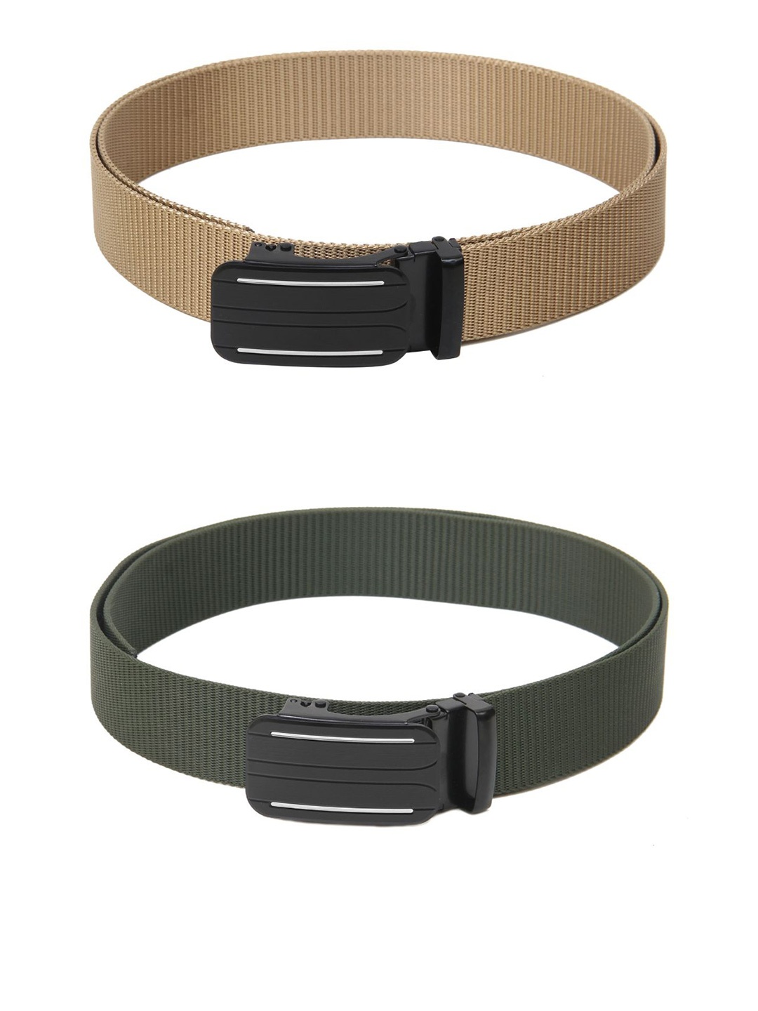 

Calvadoss Boys Set Of 2 Textured Belt, Beige