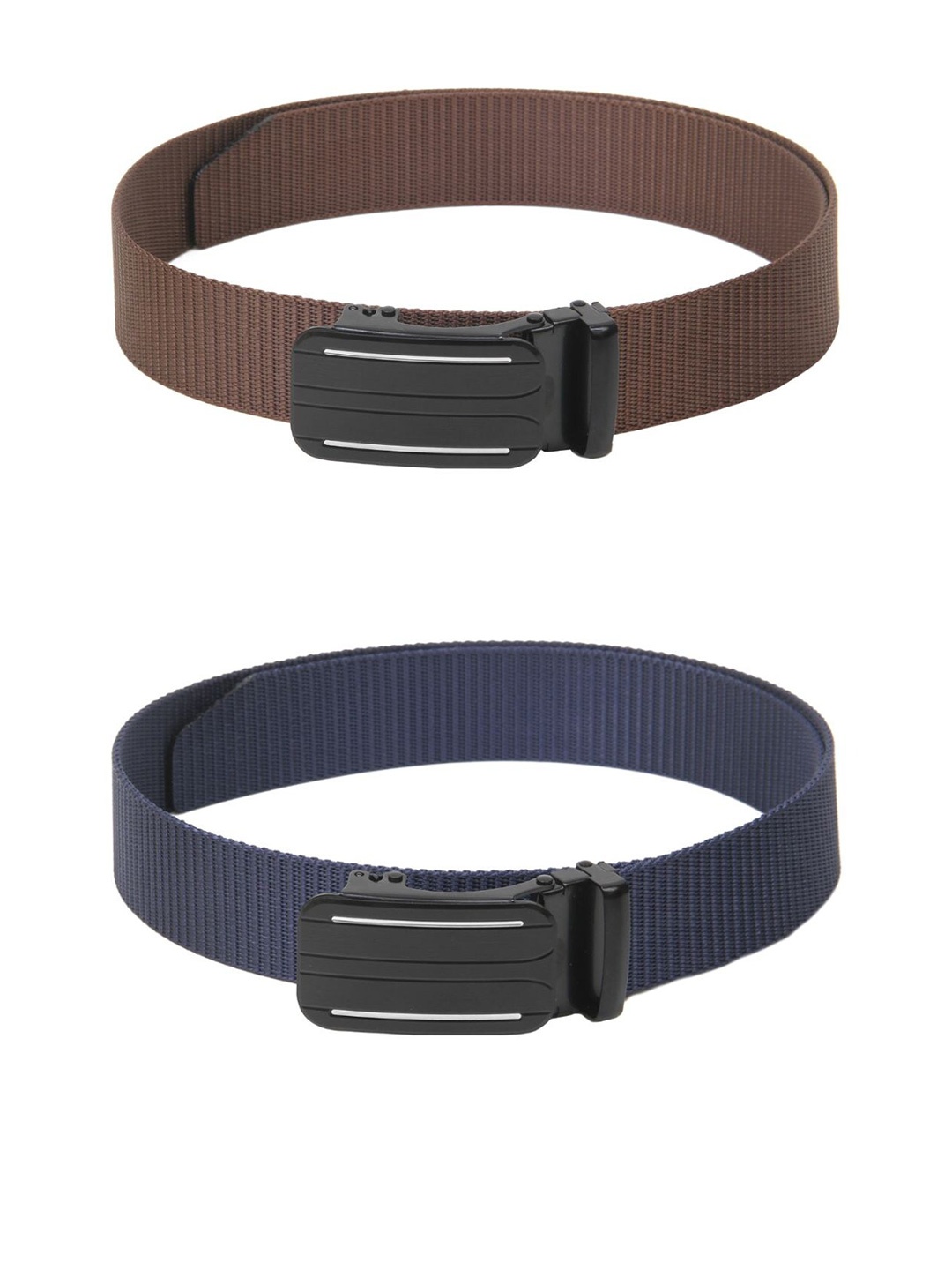 

Calvadoss Boys Set Of 2 Textured Canvas Belt, Brown