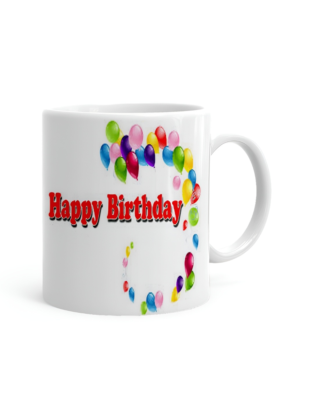 

Khakee White & Pink 2 Pieces Printed Ceramic Glossy Mugs 325 ml