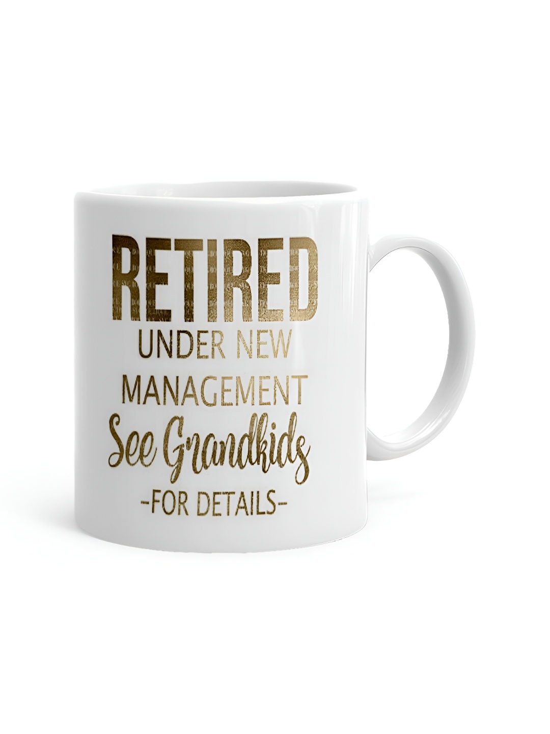 

Khakee White & Beige Printed Ceramic Glossy Mug 325 ml