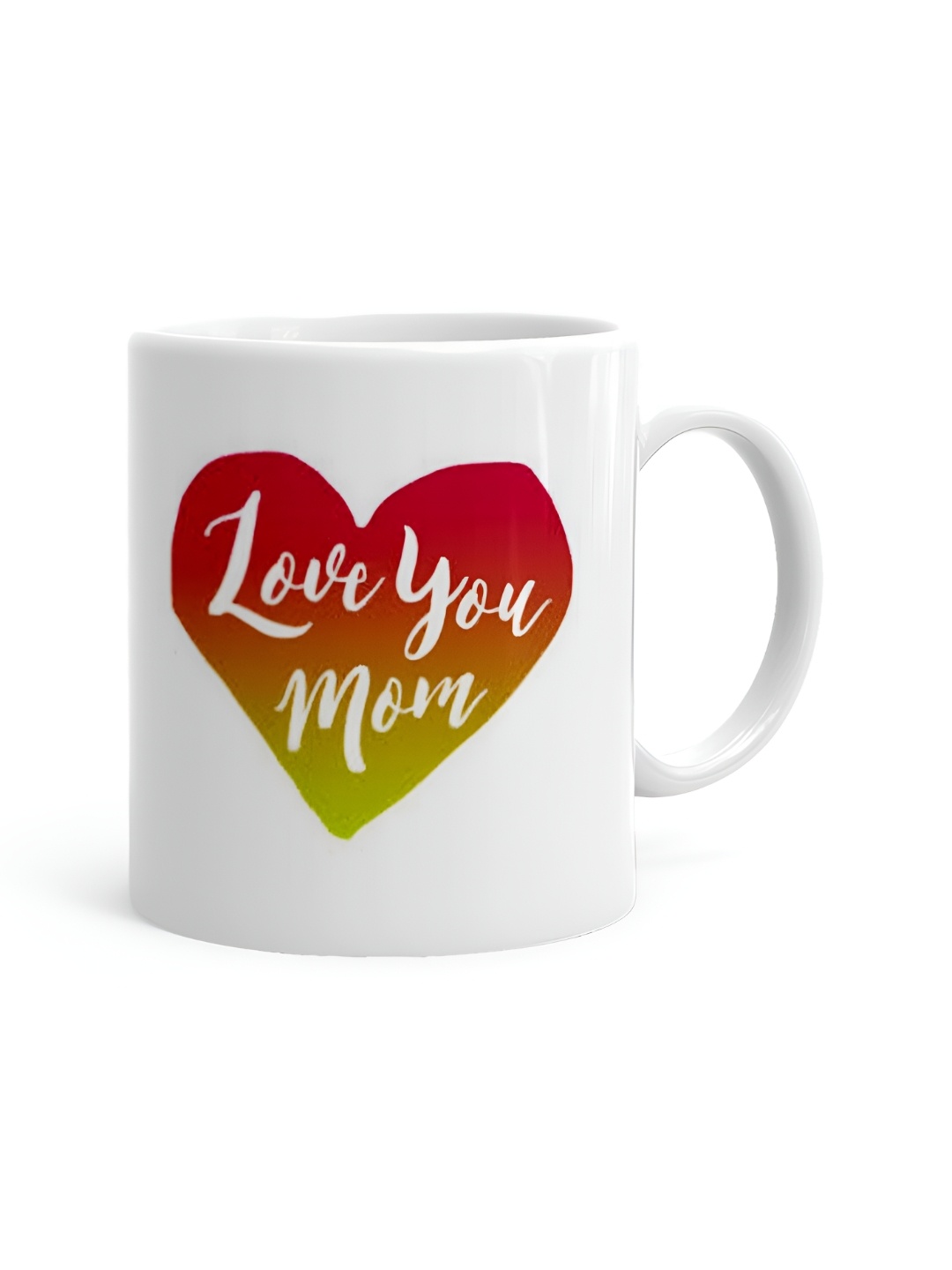 

Khakee White & Red Printed Ceramic Glossy Mug 325 ml
