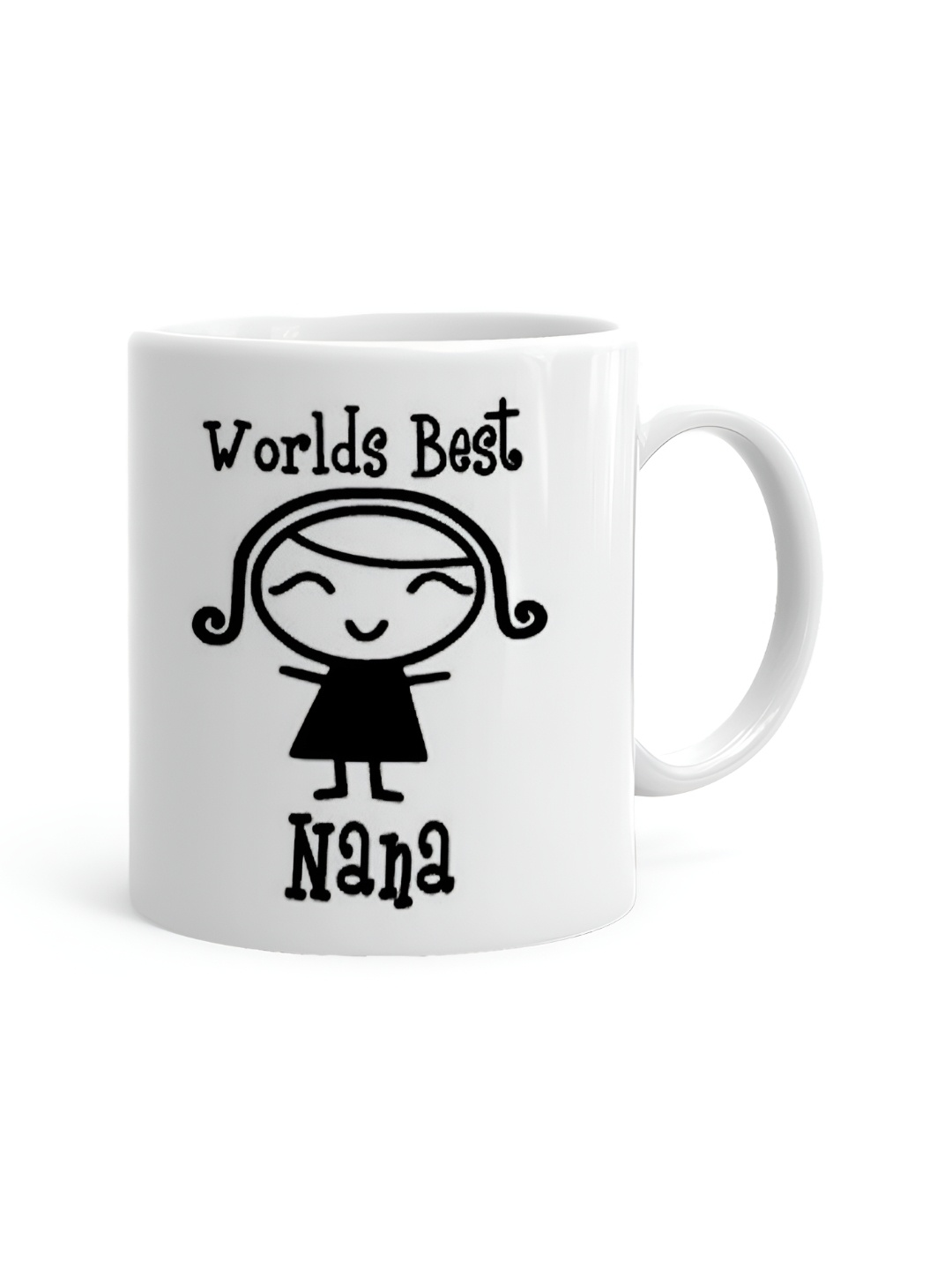 

Khakee White & Black Printed Ceramic Glossy Mug