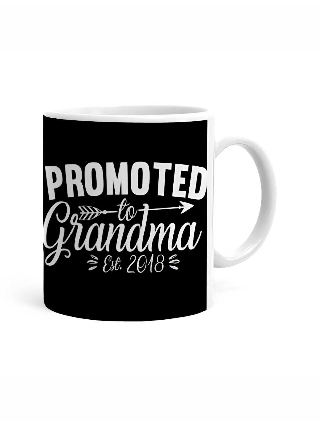 

Khakee White & Black Printed Ceramic Glossy Cup