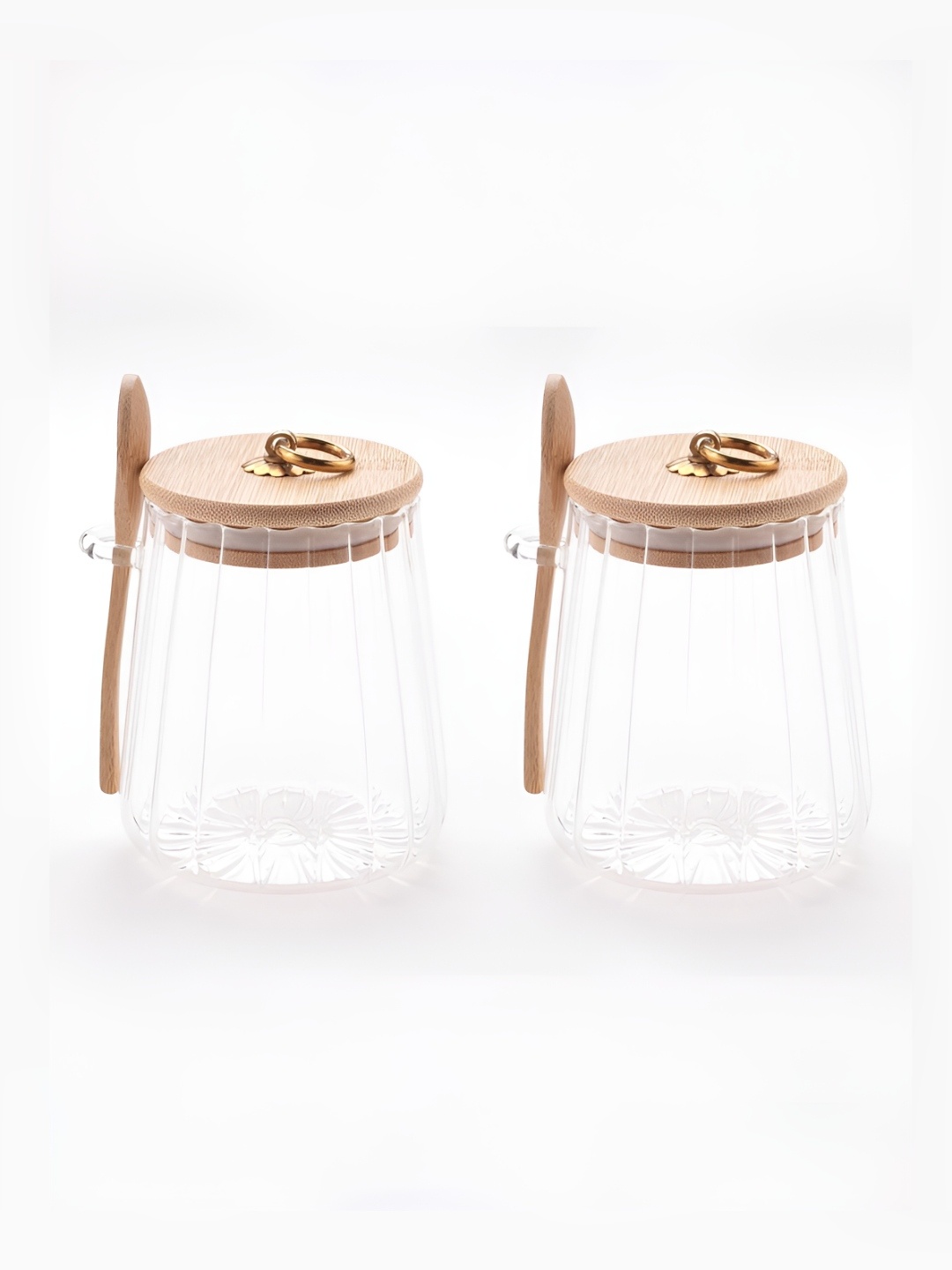 

The Better Home Transparent & Brown 2-Pcs Borosilicate Containers Set-635ml Each