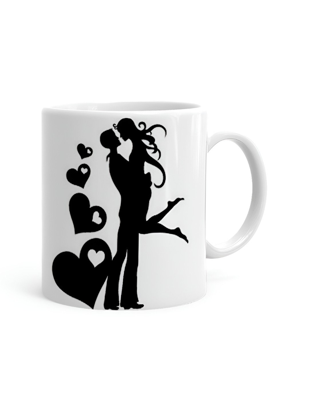 

Khakee White & Black Printed Ceramic Glossy Cups