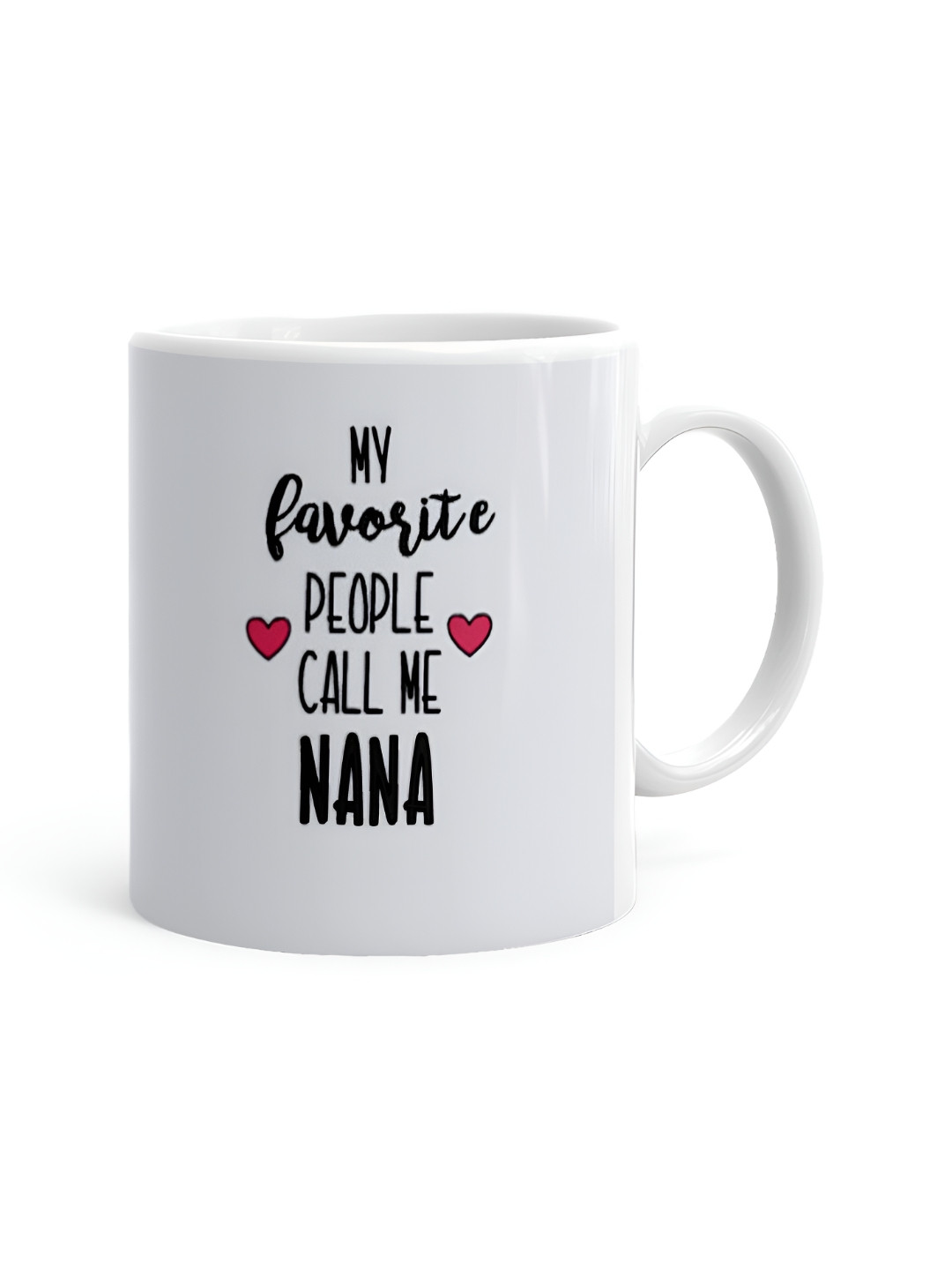 

Khakee White & Black Printed Ceramic Glossy Mug 325 ml