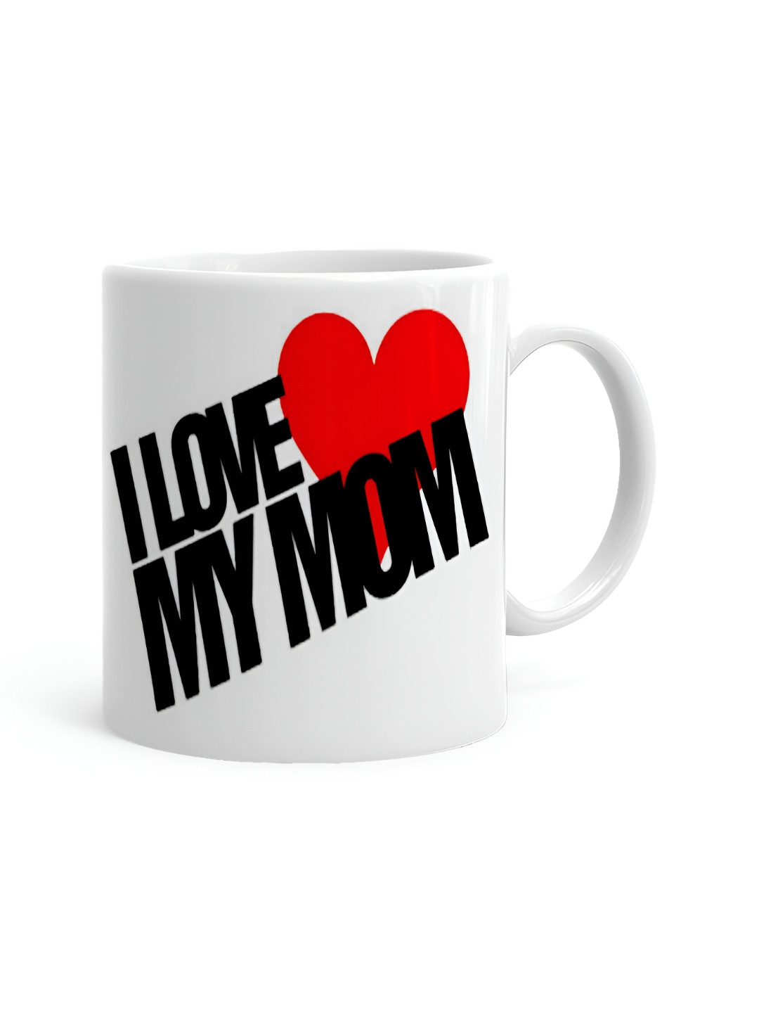 

Khakee White & Red Printed Ceramic Glossy Mug 325 ml