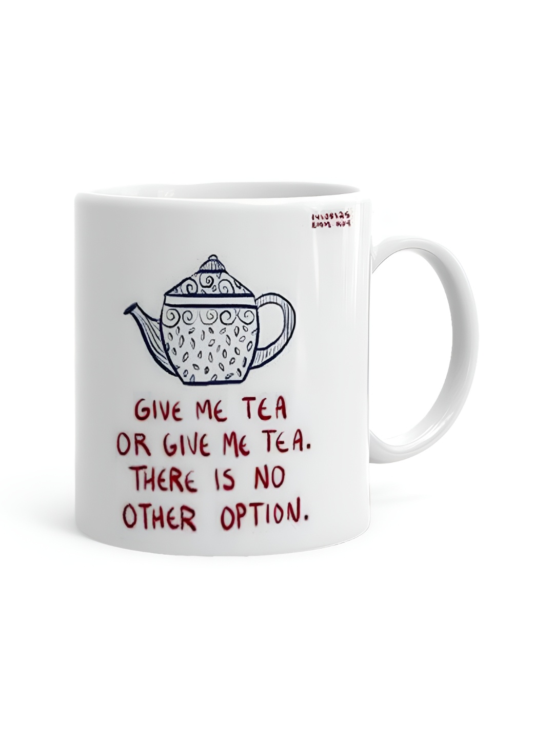 

Khakee White & Black Printed Ceramic Glossy Mug