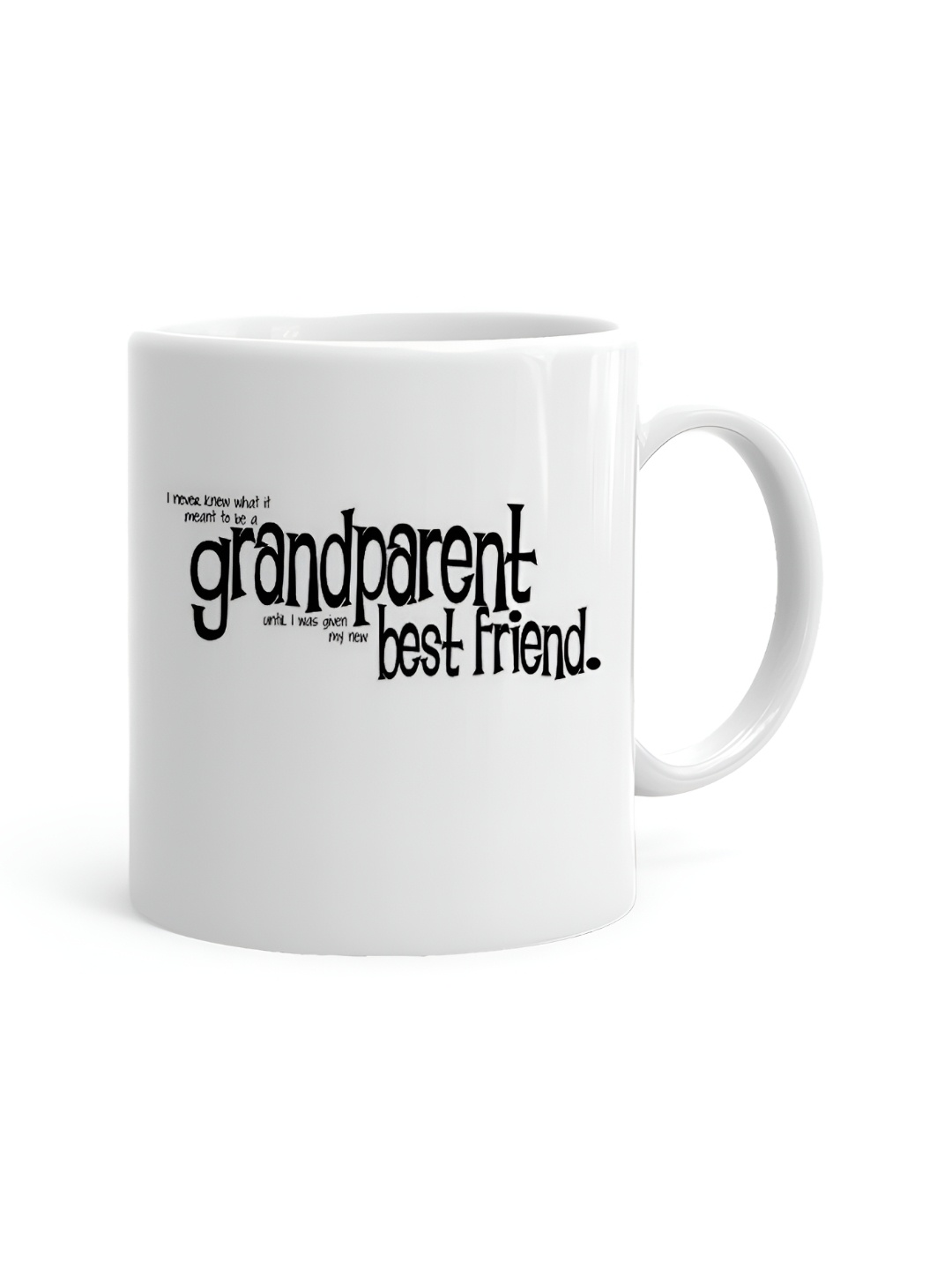 

Khakee White & Black Printed Ceramic Glossy Mug 325 ml