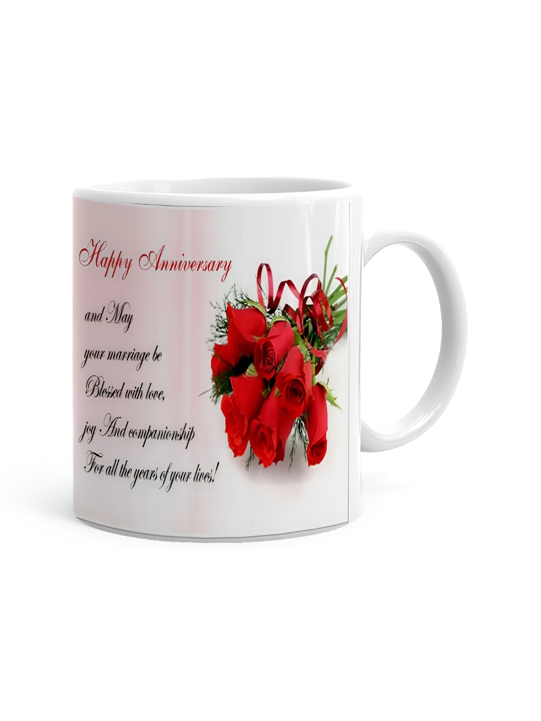 

Khakee White & Red Printed Ceramic Glossy Mug