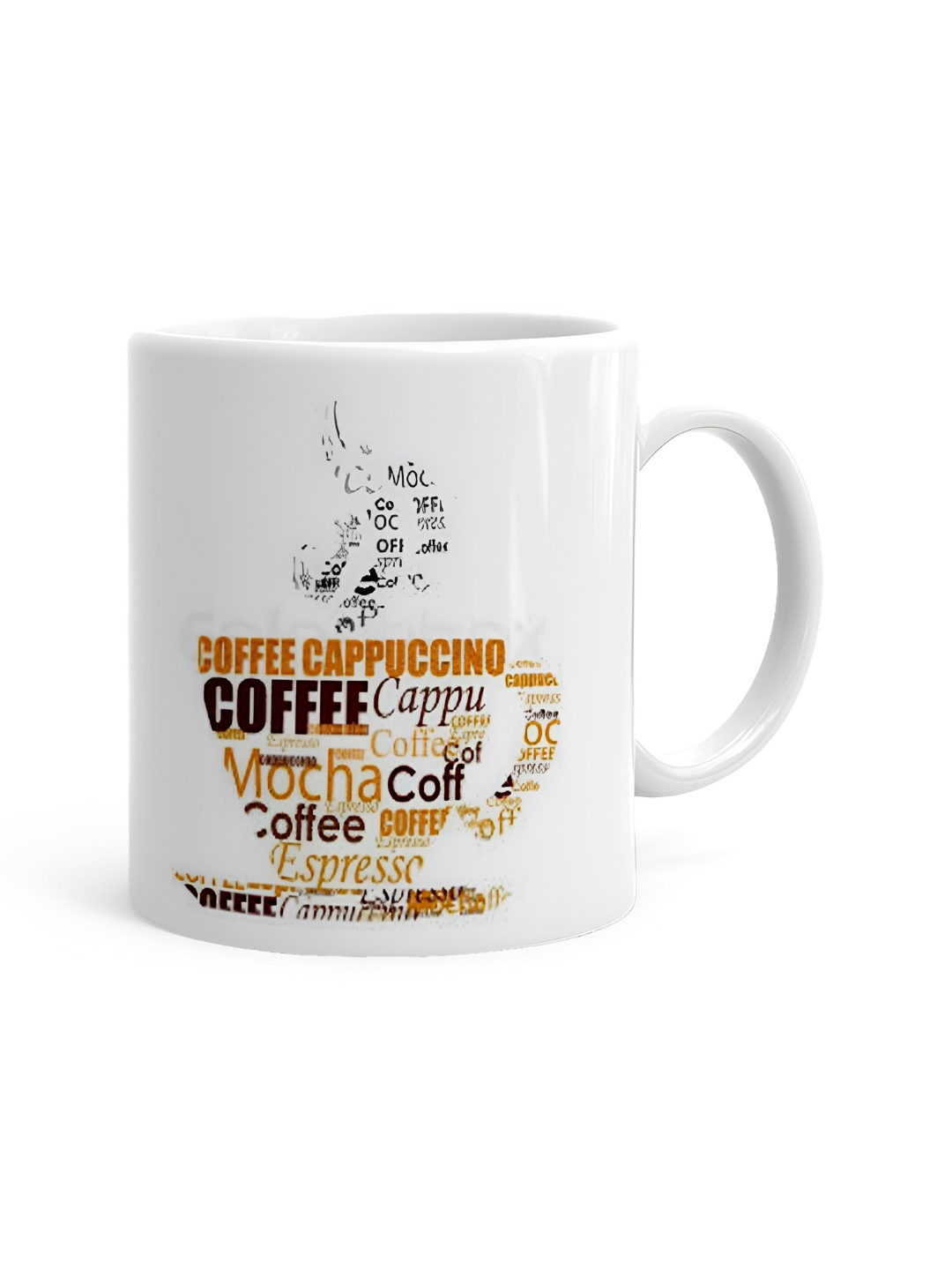 

Khakee White & Black Printed Ceramic Glossy Mugs 325 ml